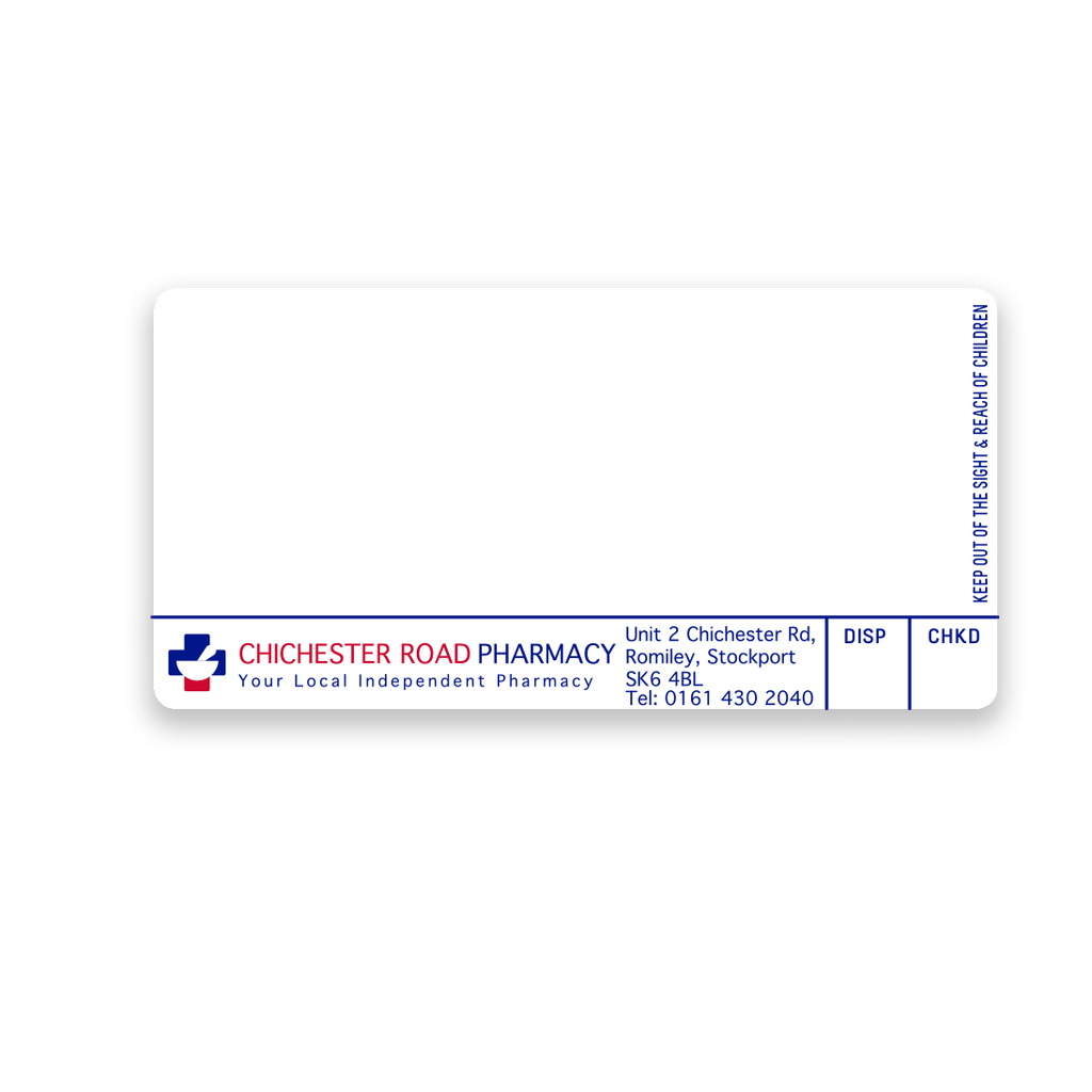 [AZEMT3550] Roshban Chichester Rd Pharmacy Labels