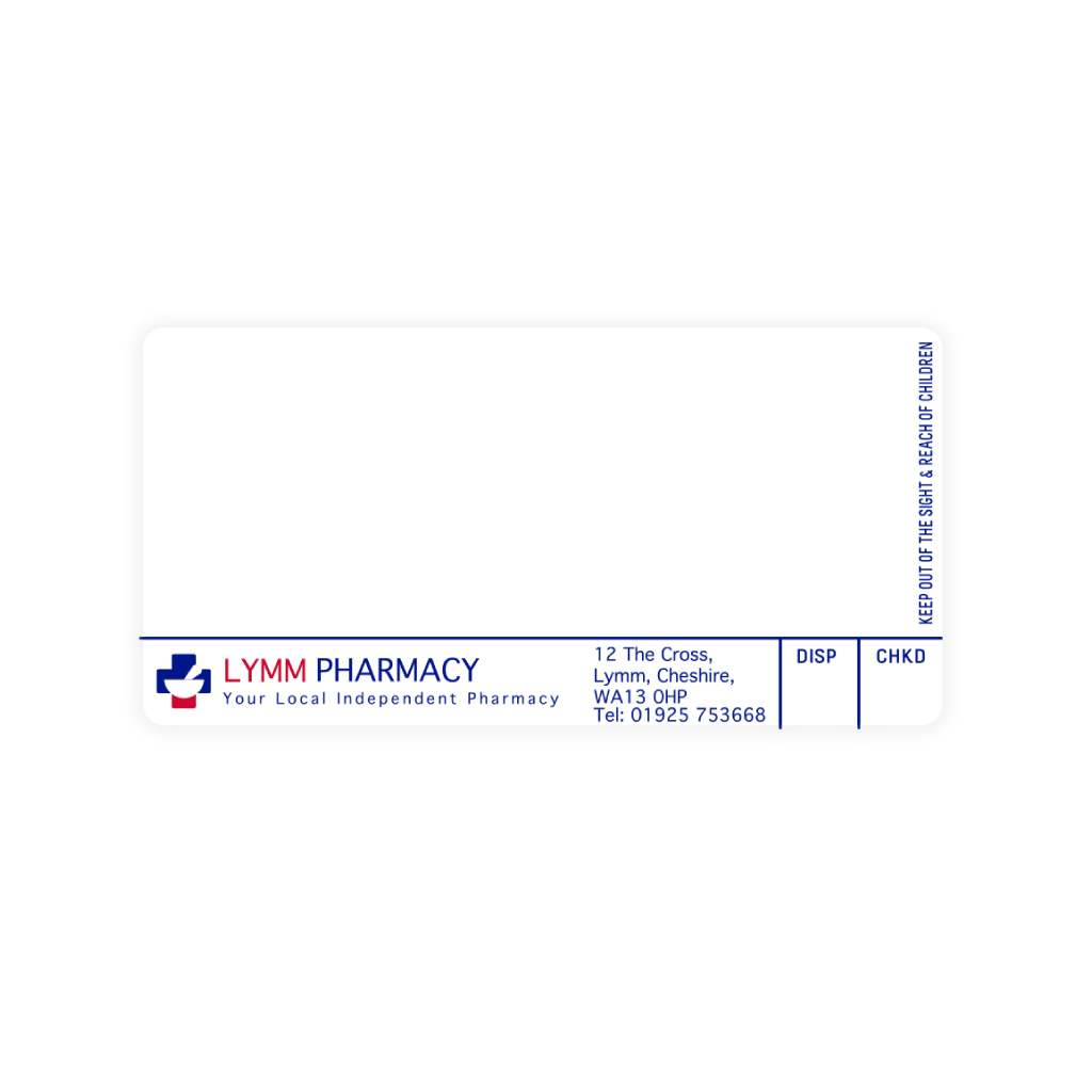 Roshban Lymm Pharmacy Labels