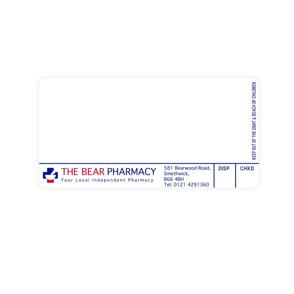 [AZEMT3270] Roshban The Bear Pharmacy Labels