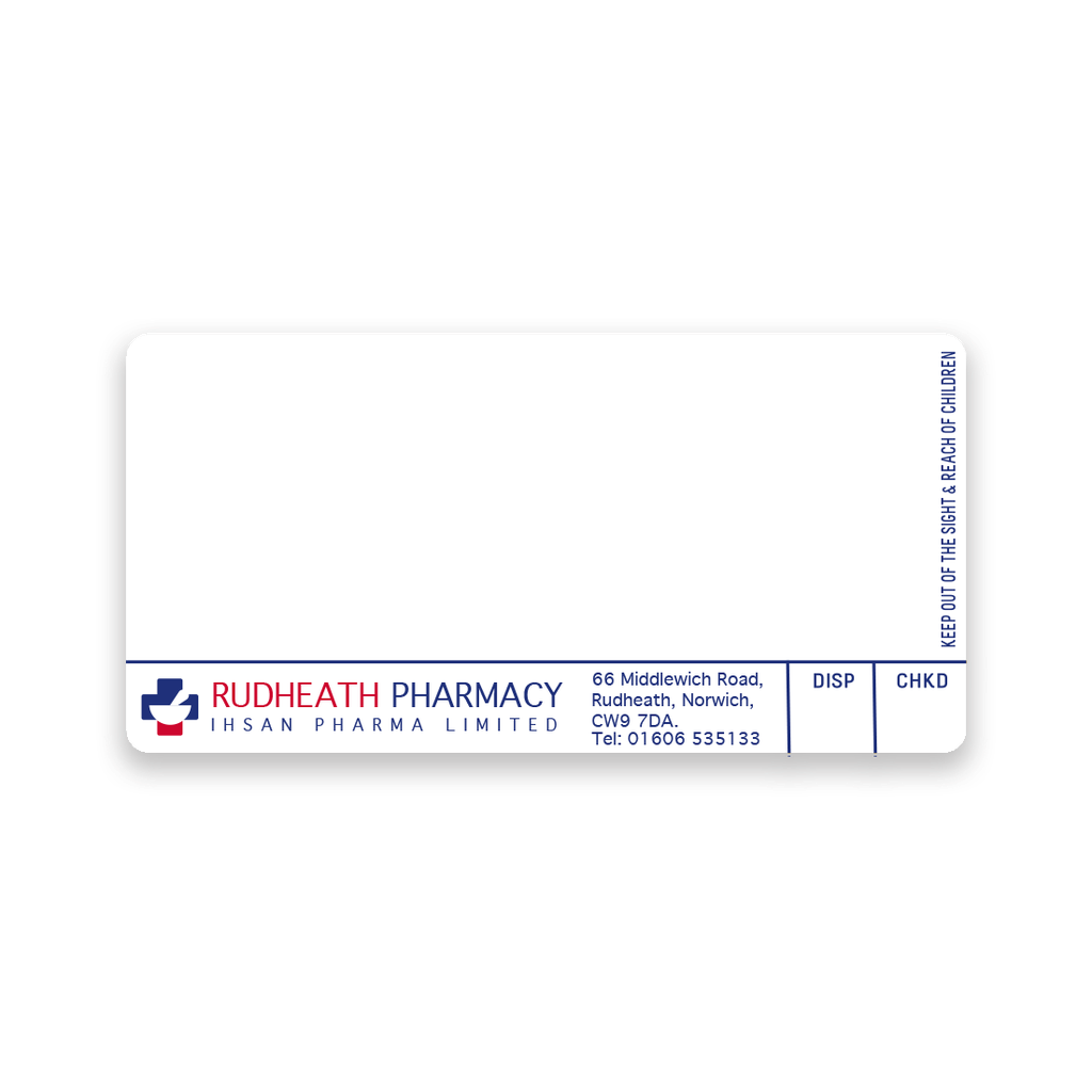 Roshban Rudheath Pharmacy Labels 