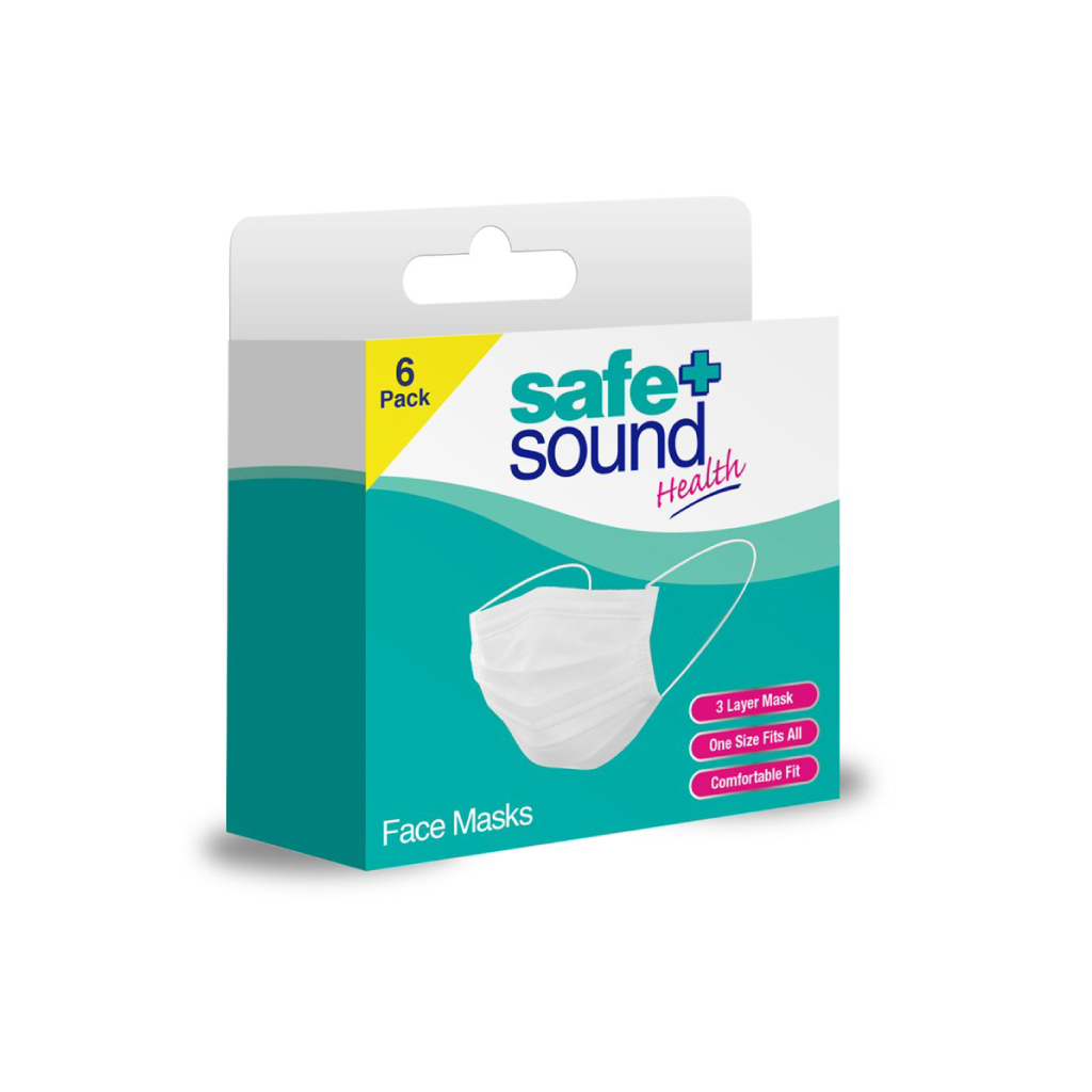 Safe & Sound Face Masks – Disposable, Lightweight Protection