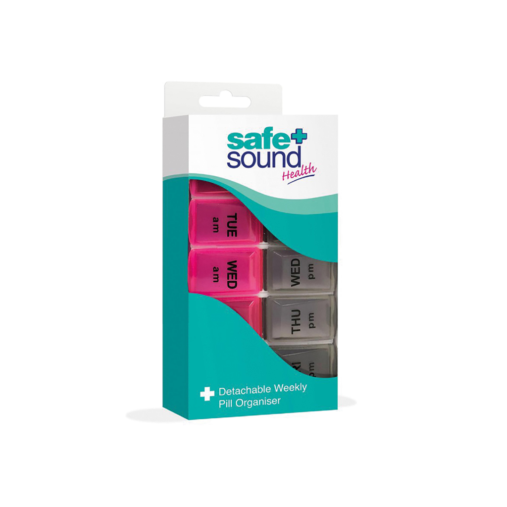 [SA8406] Safe & Sound Detachable Pill Box - 7 Day (Pack of 6)