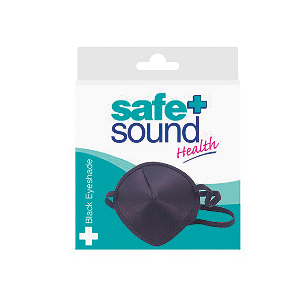 [SA8502] Safe & Sound Reusable Eyeshade - Black, Sleep & Recovery (Pack of 6)