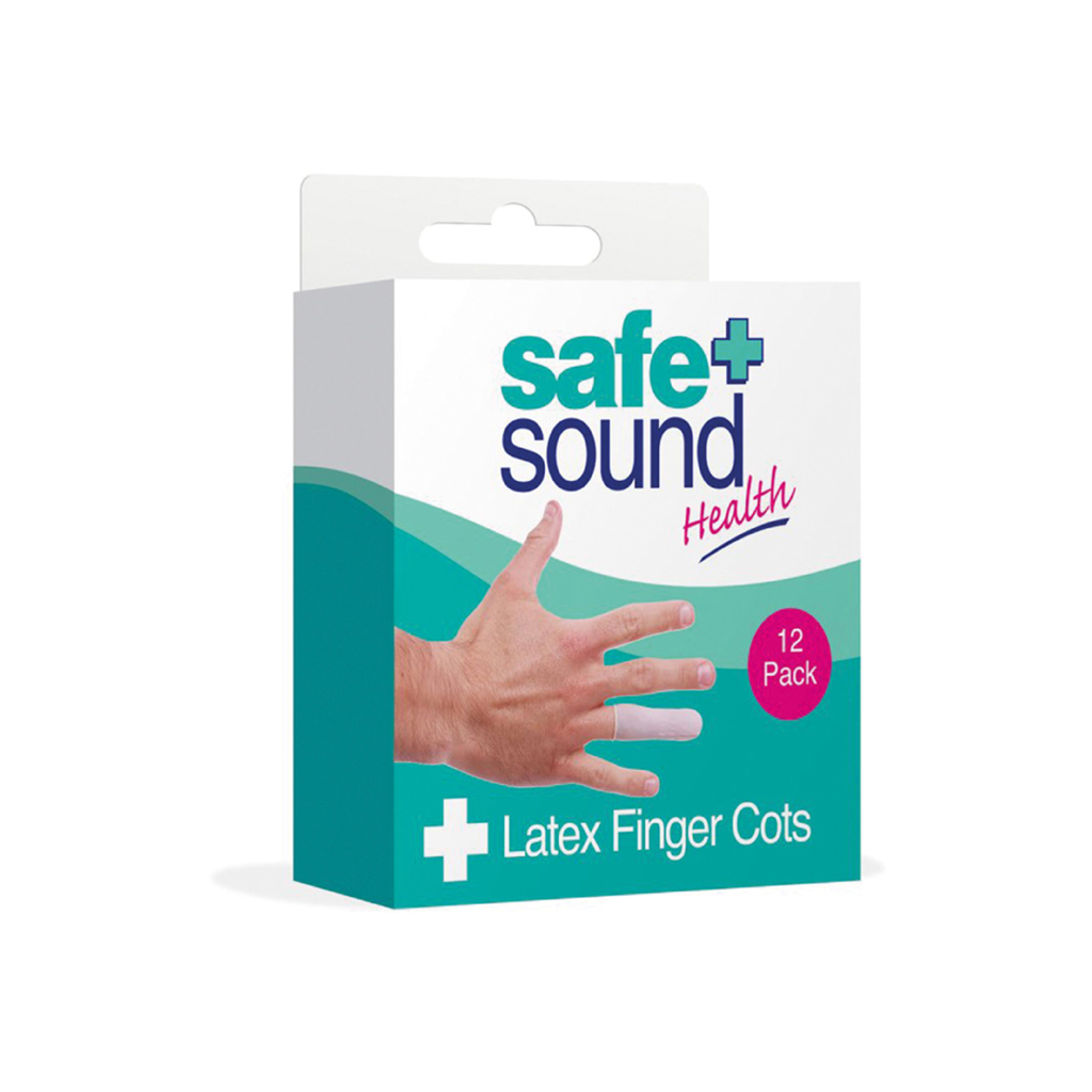 [SA8310] Safe & Sound Latex Finger Cots (Pack of 6)