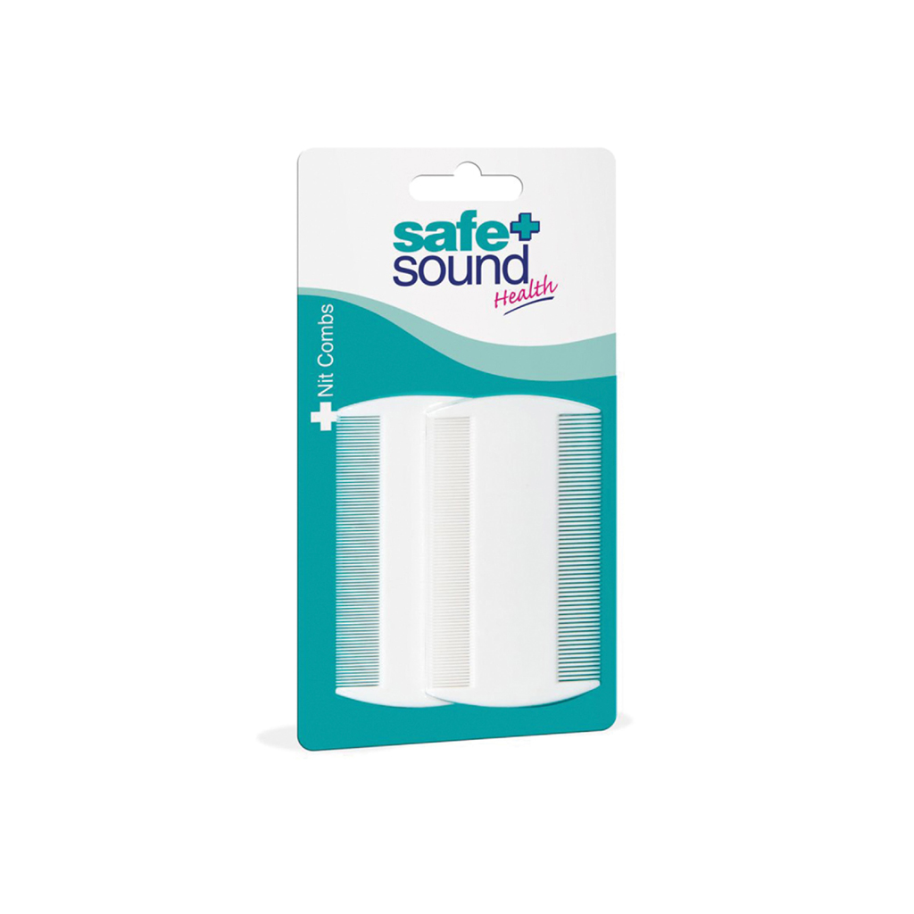 [SA2762] Safe & Sound Nit Combs - White (Pack of 12)