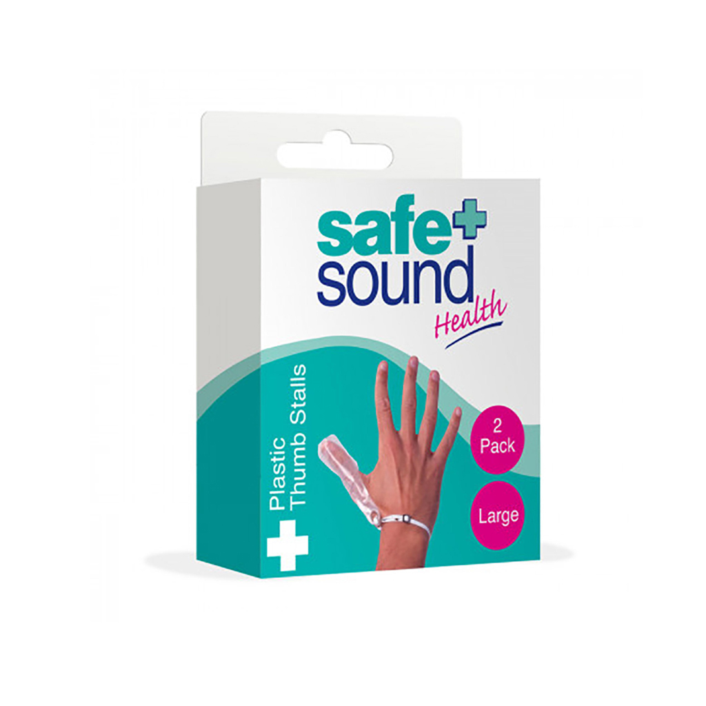 [SA8123] Safe & Sound Plastic Thumbstall - Large (Pack of 6)