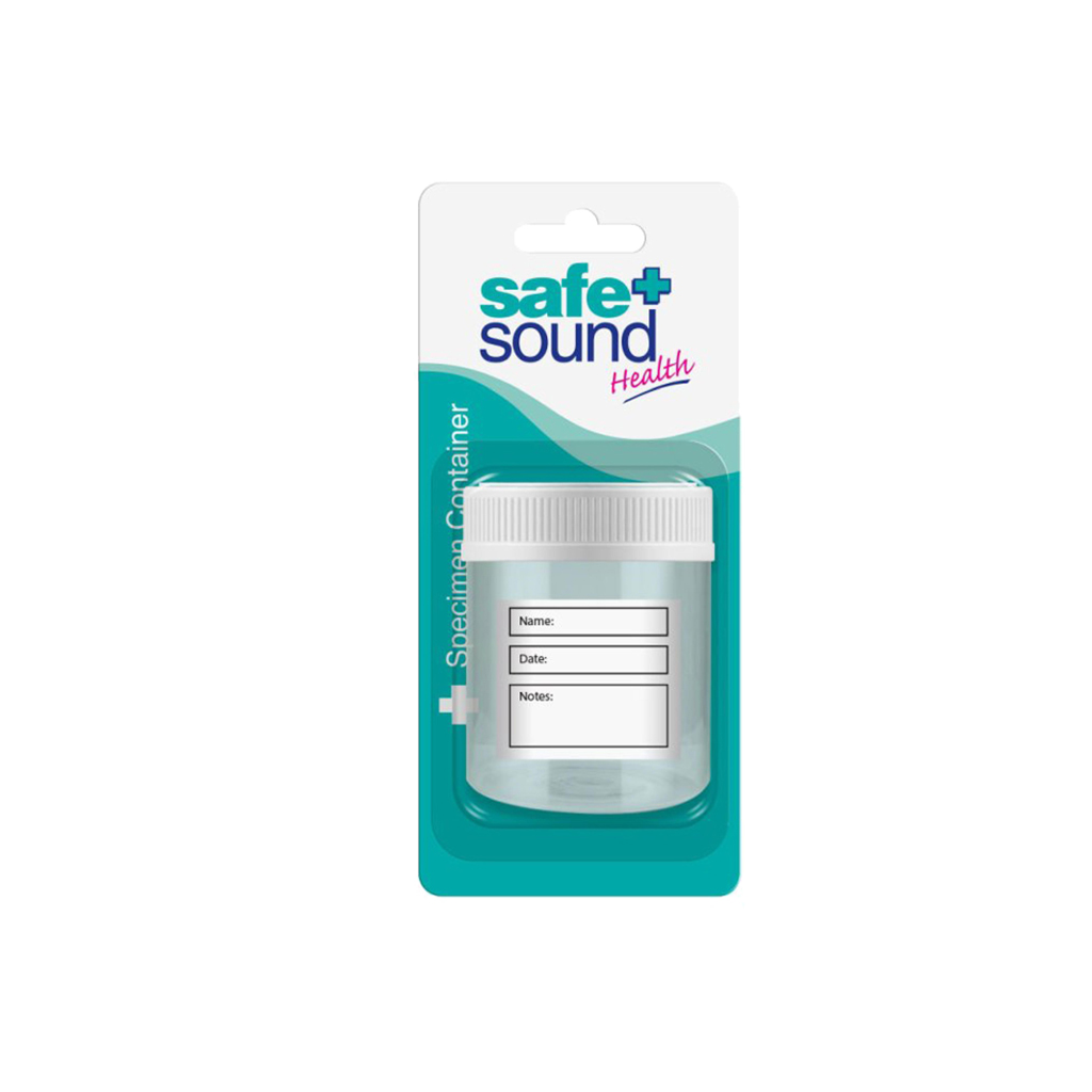 [SA8385] Safe & Sound Specimen Container - 60ml (Pack of 6)