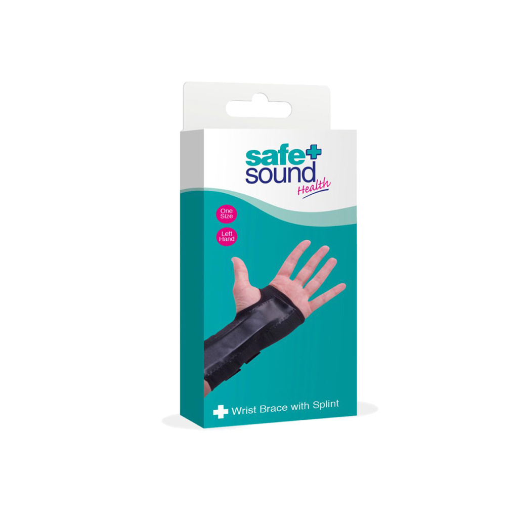 [SA8416M] Safe & Sound Splinted Wrist Brace - Left