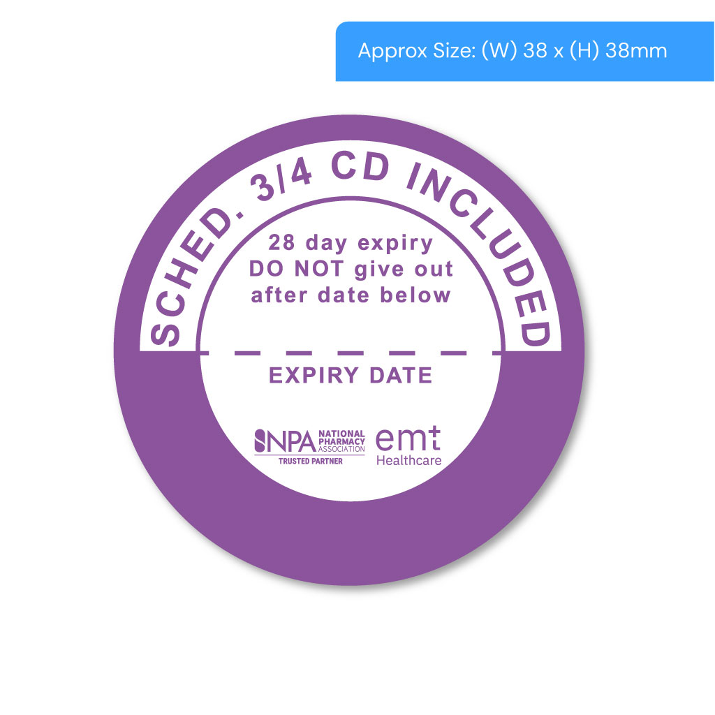 [STI1000CDS] Schedule 3 and 4 CD Alert Labels