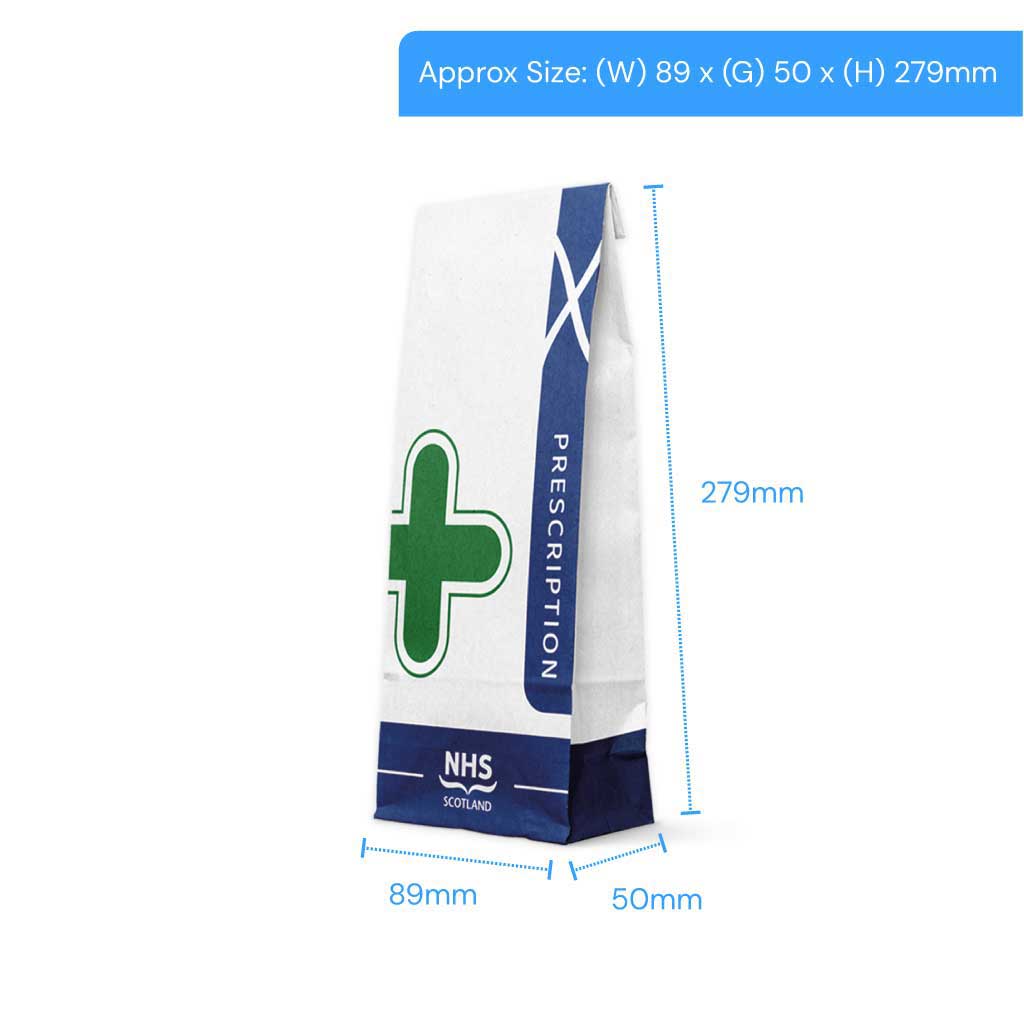 [SCP3] P3 Scottish NHS Prescription Bags (Pack of 1000)