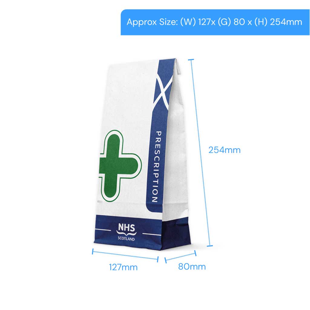 [SCP4] P4 Scottish NHS Prescription Bags (Pack of 1000)