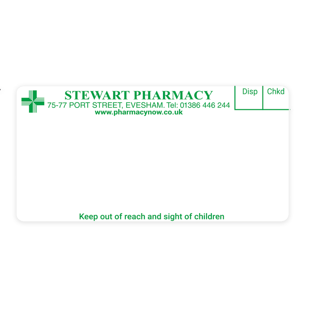 [EMT1339] Shaunaks Port Street Pharmacy Labels
