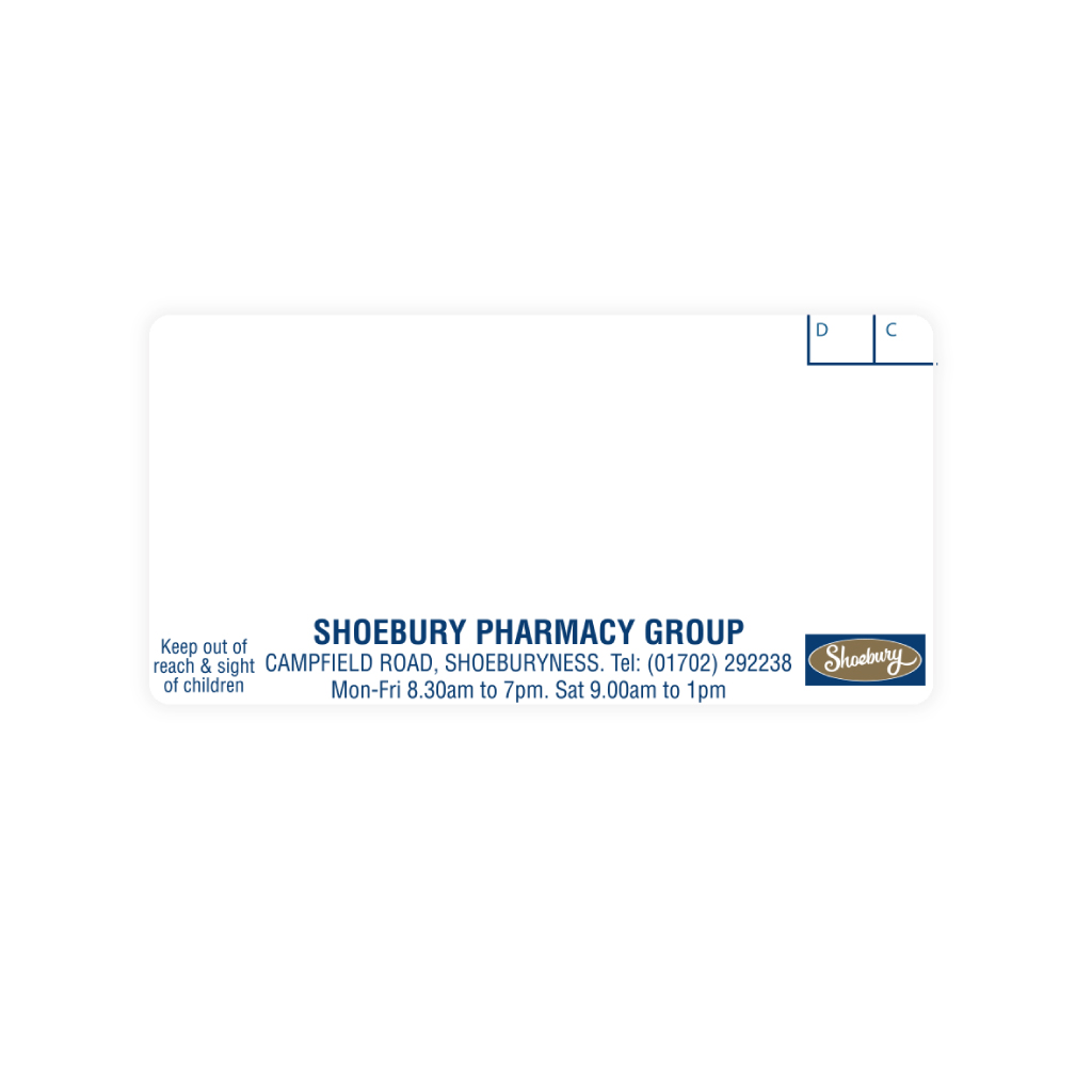 [EMT1225] Shoebury Pharmacy   Campfield Road Labels