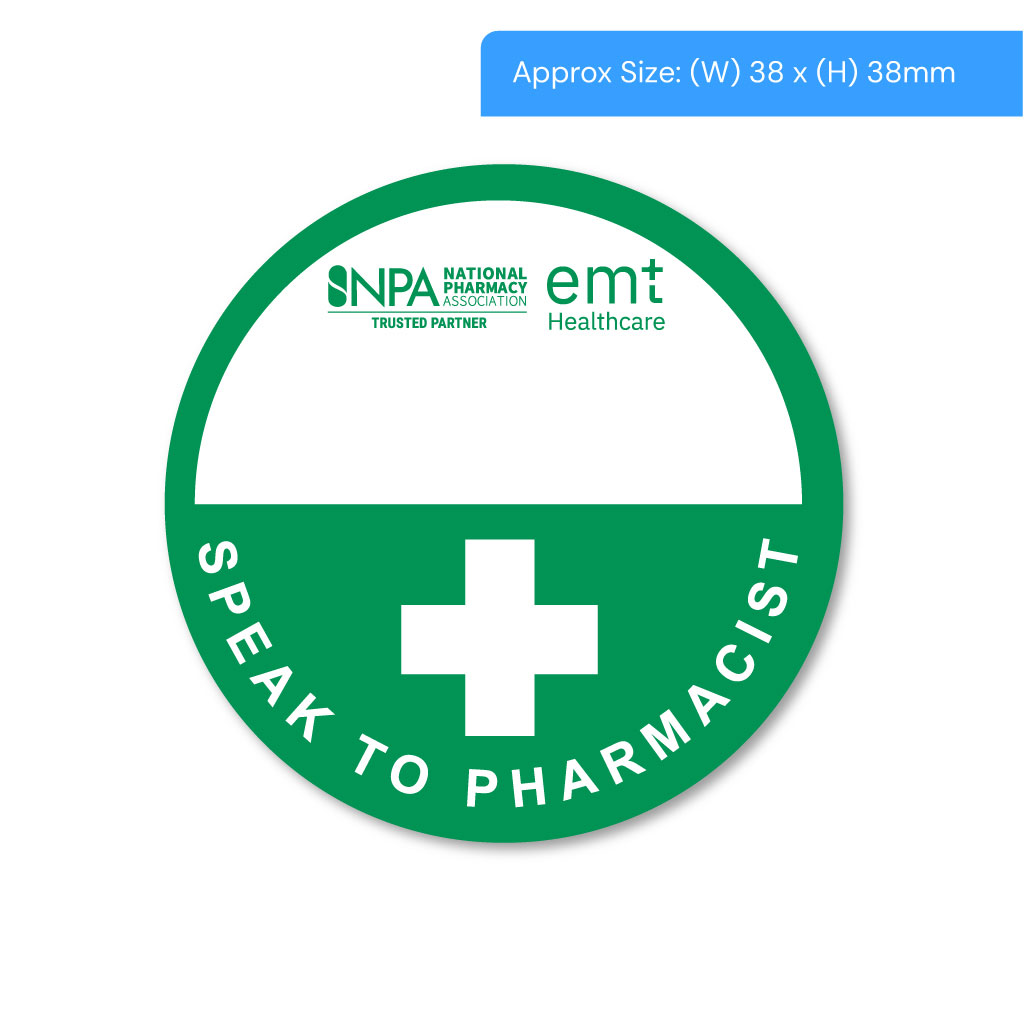 [STI1000PH] Speak To Pharmacist Alert Labels