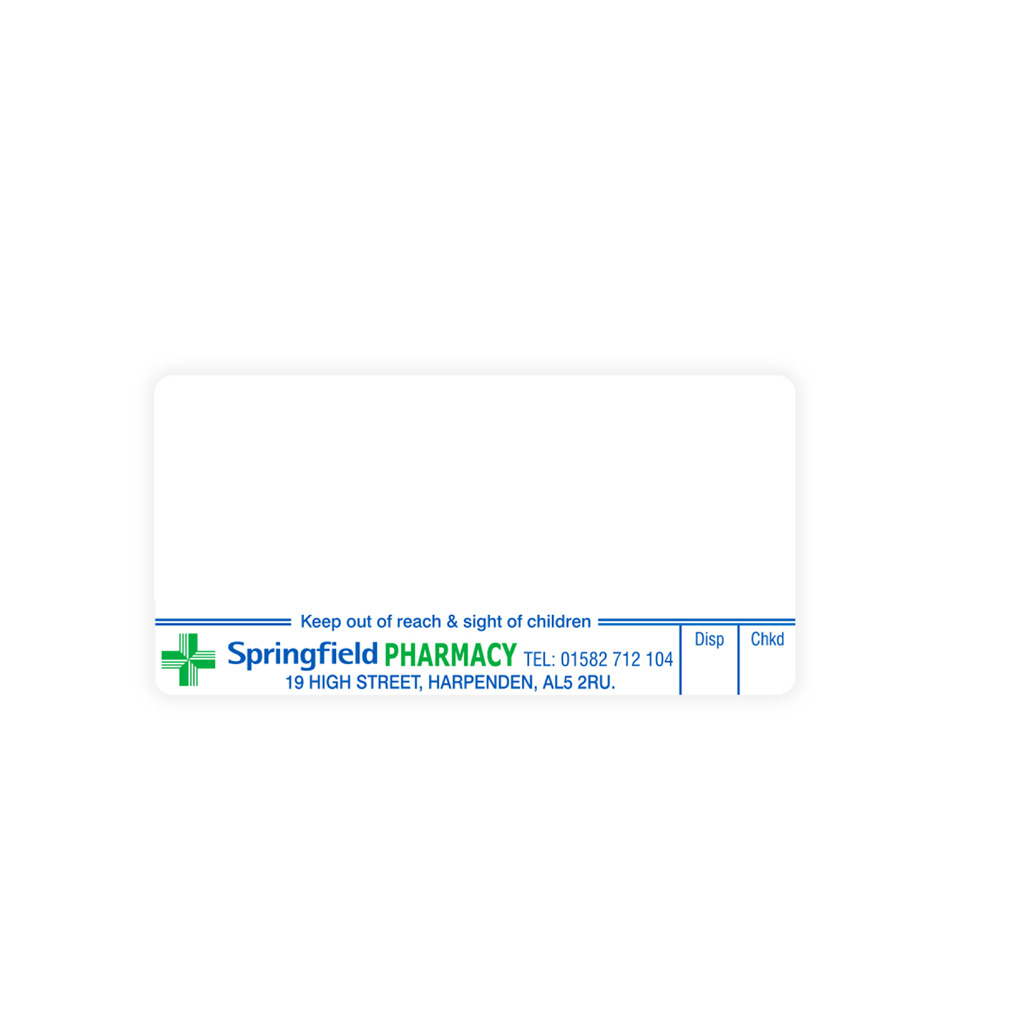 Springfield Dispensing Labels (Jade)