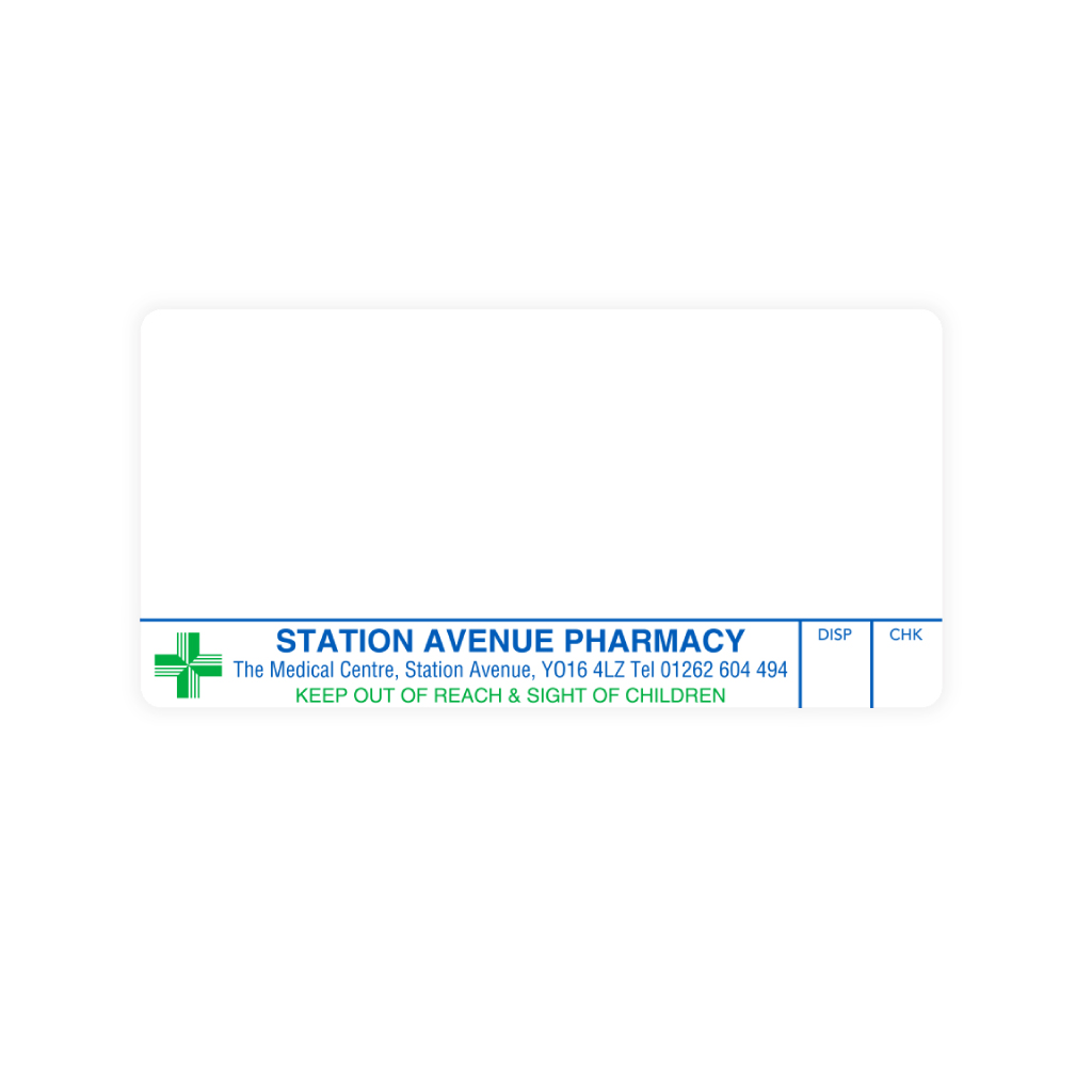 [AZEMT3094] Station Avenue Pharmacy Labels