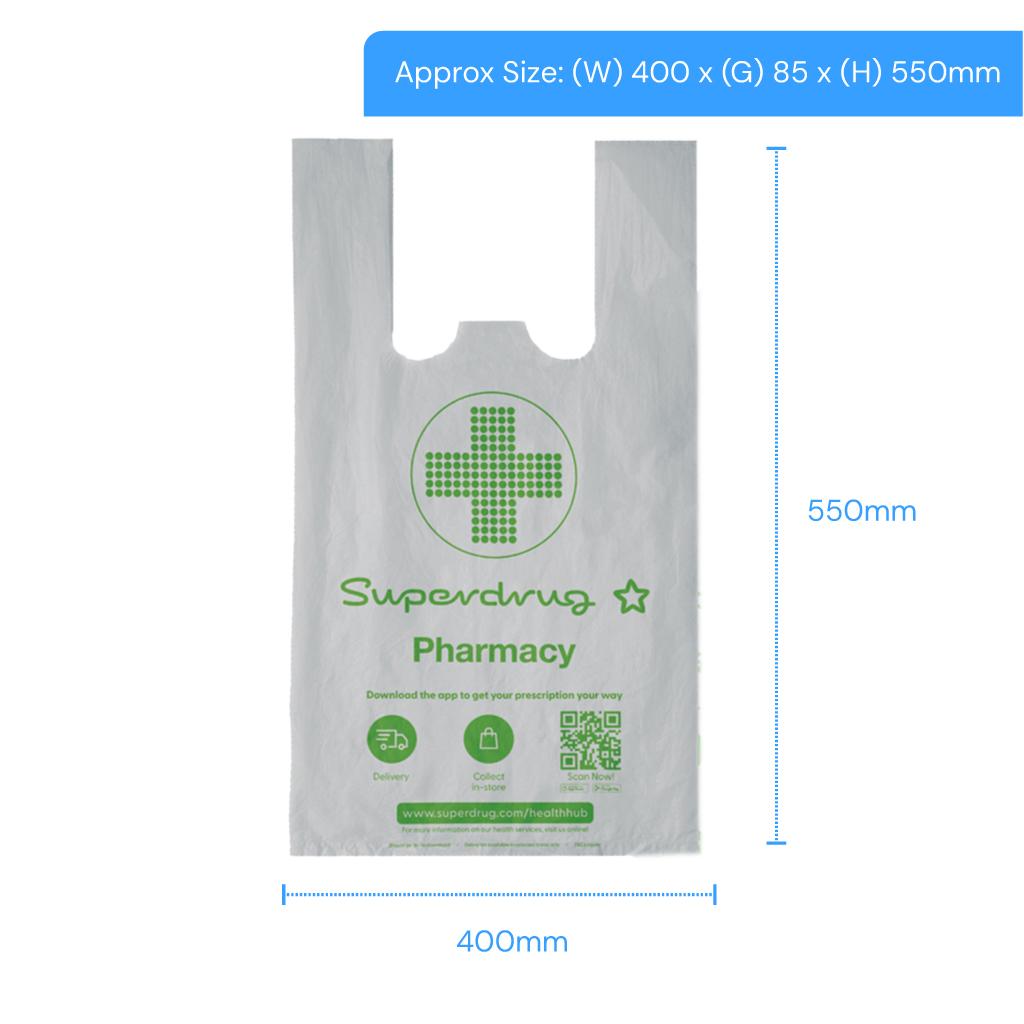 [SDD9] Superdrug D9 Pharmacy Carrier Bag