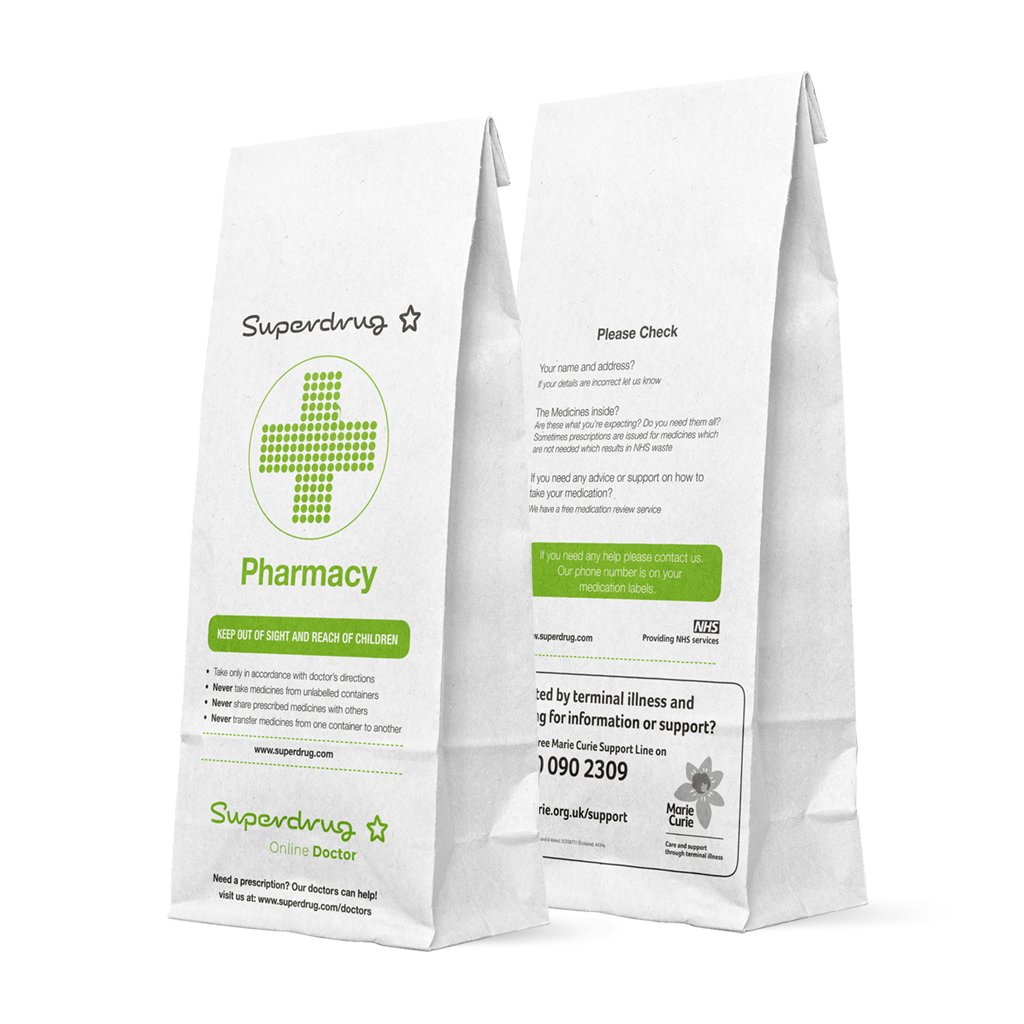[SUPP4] P4 Superdrug Prescription Bags (Pack of 1000)