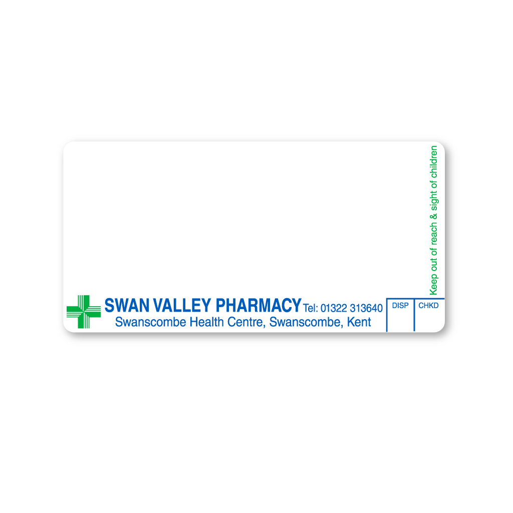 [AZEMT2561] Ackers Chemist Labels Swan Valley 