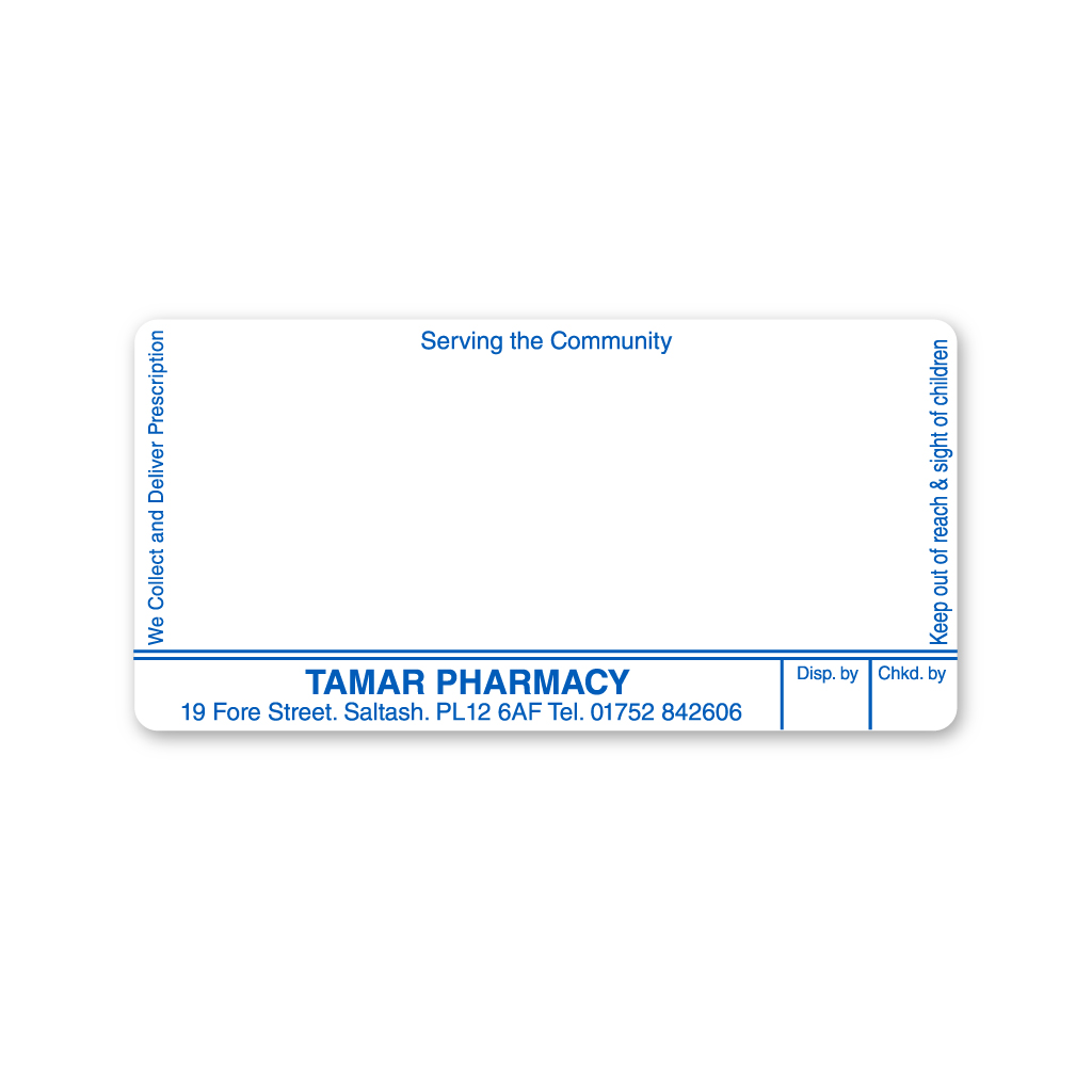 [AZEMT2850] Tamar Pharmacy Labels