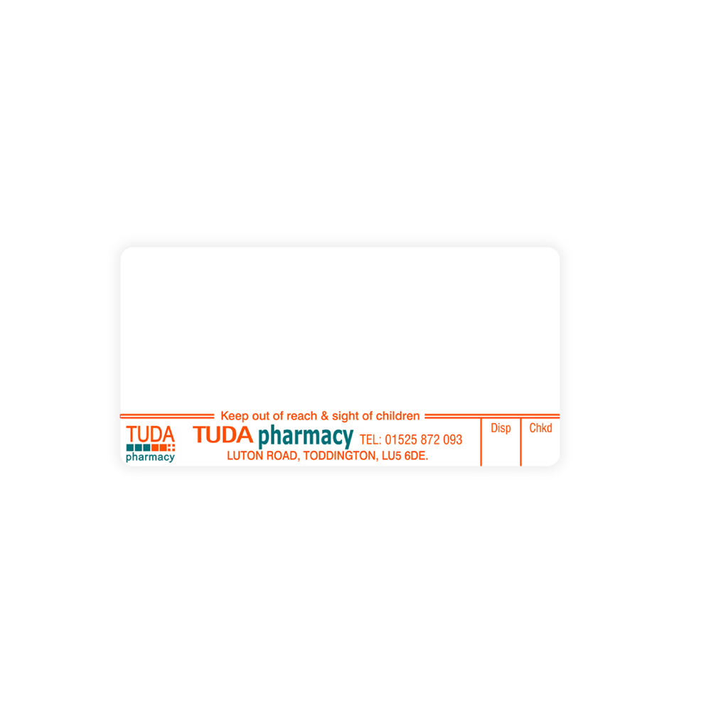 [AZEMT2548] Tuda Pharmacy Dispensing Labels (Jade)