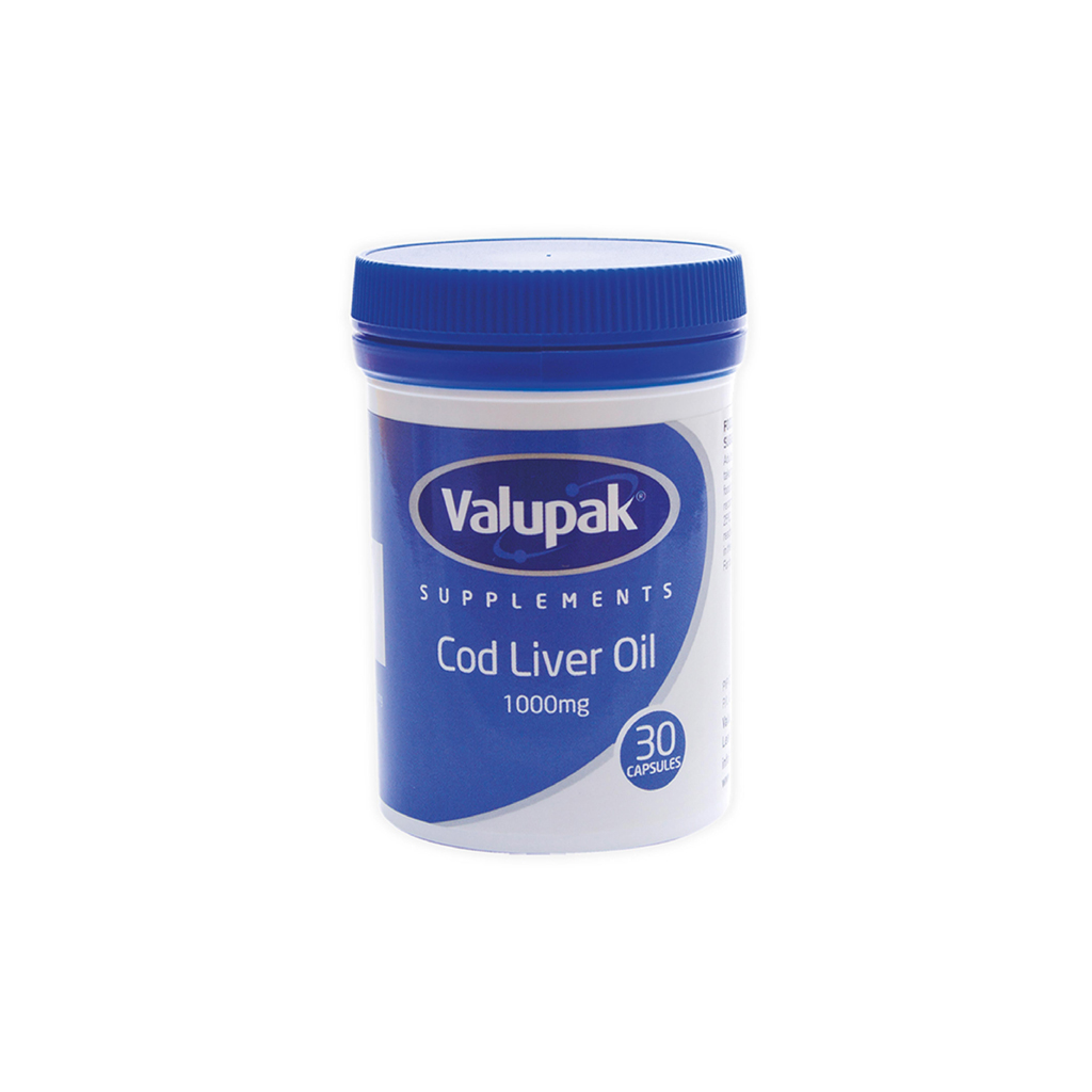 [2942845] Valupak Cod Liver Oil Capsules 1000mg