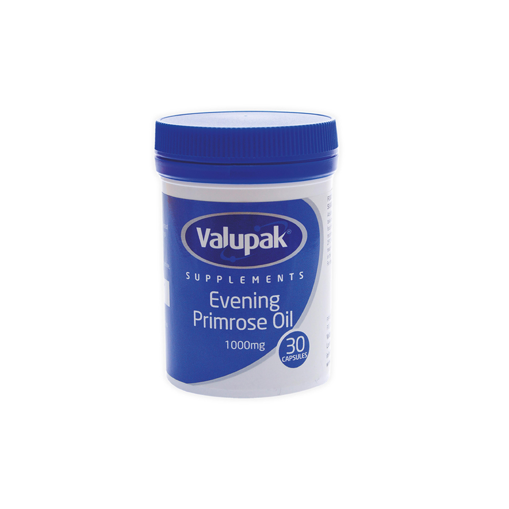 [2942852] Valupak Evening Primrose Oil - 1000mg, 30 Capsules