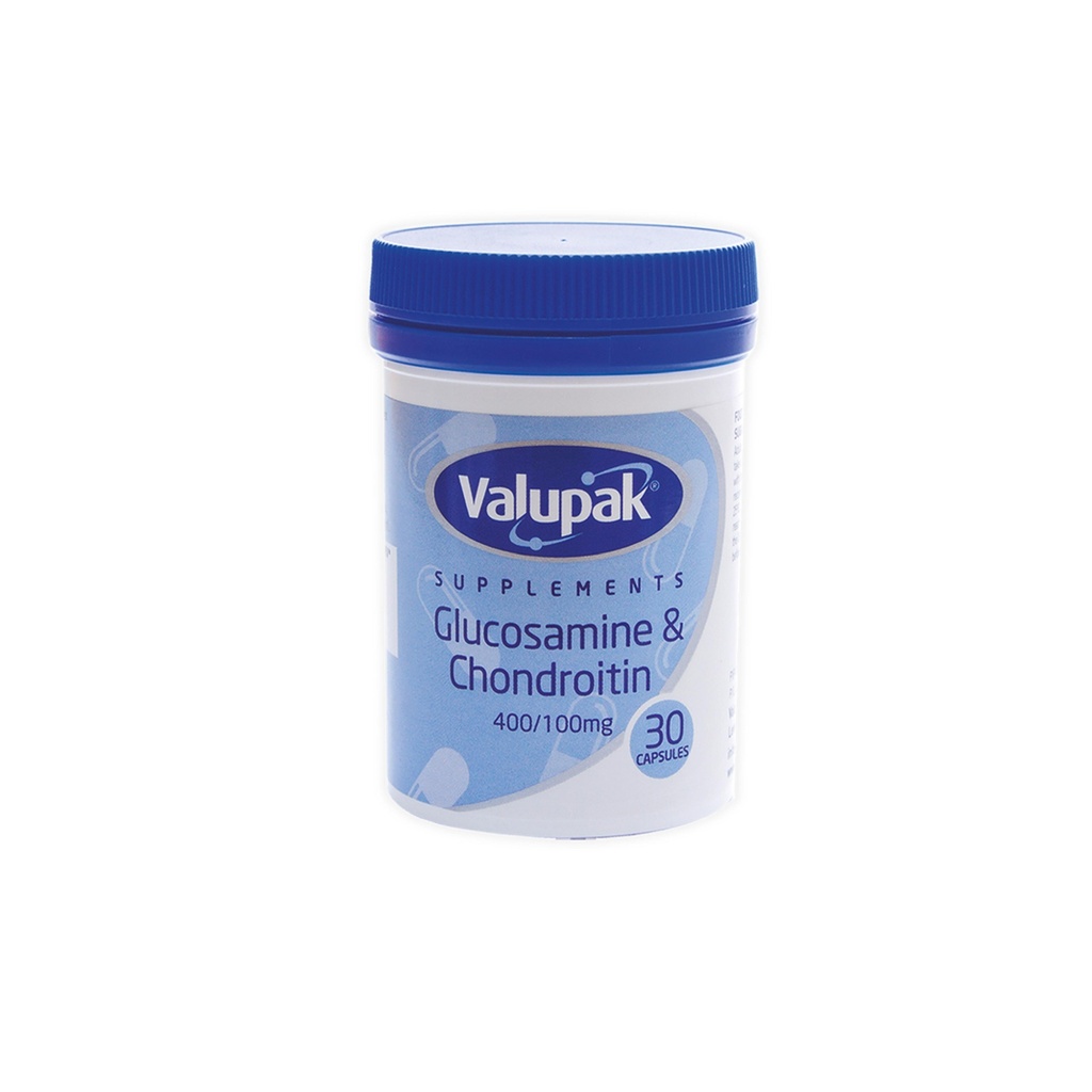 Valupak Glucosamine & Chondroitin 400/100mg 30 Tablets
