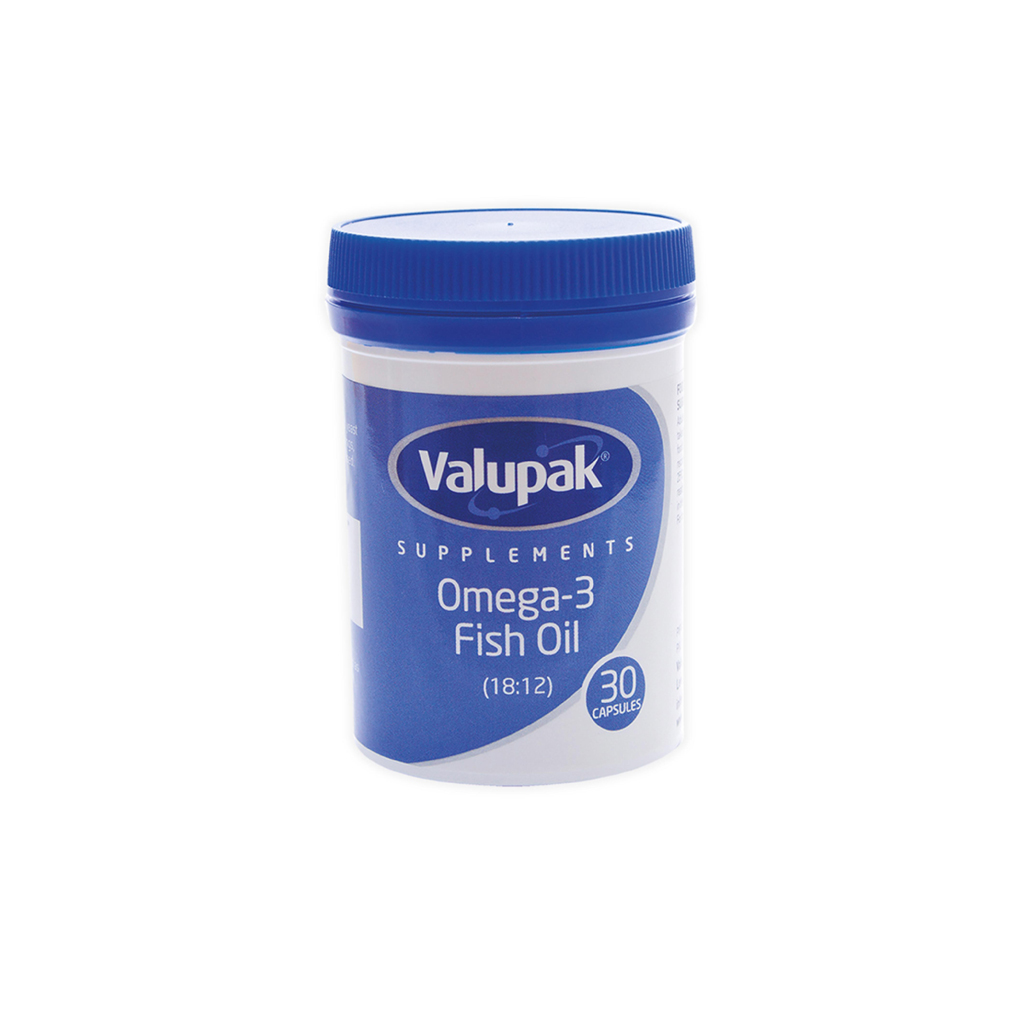 [2855302] Valupak Omega 3 Fish Oil 1000mg  30 Capsules
