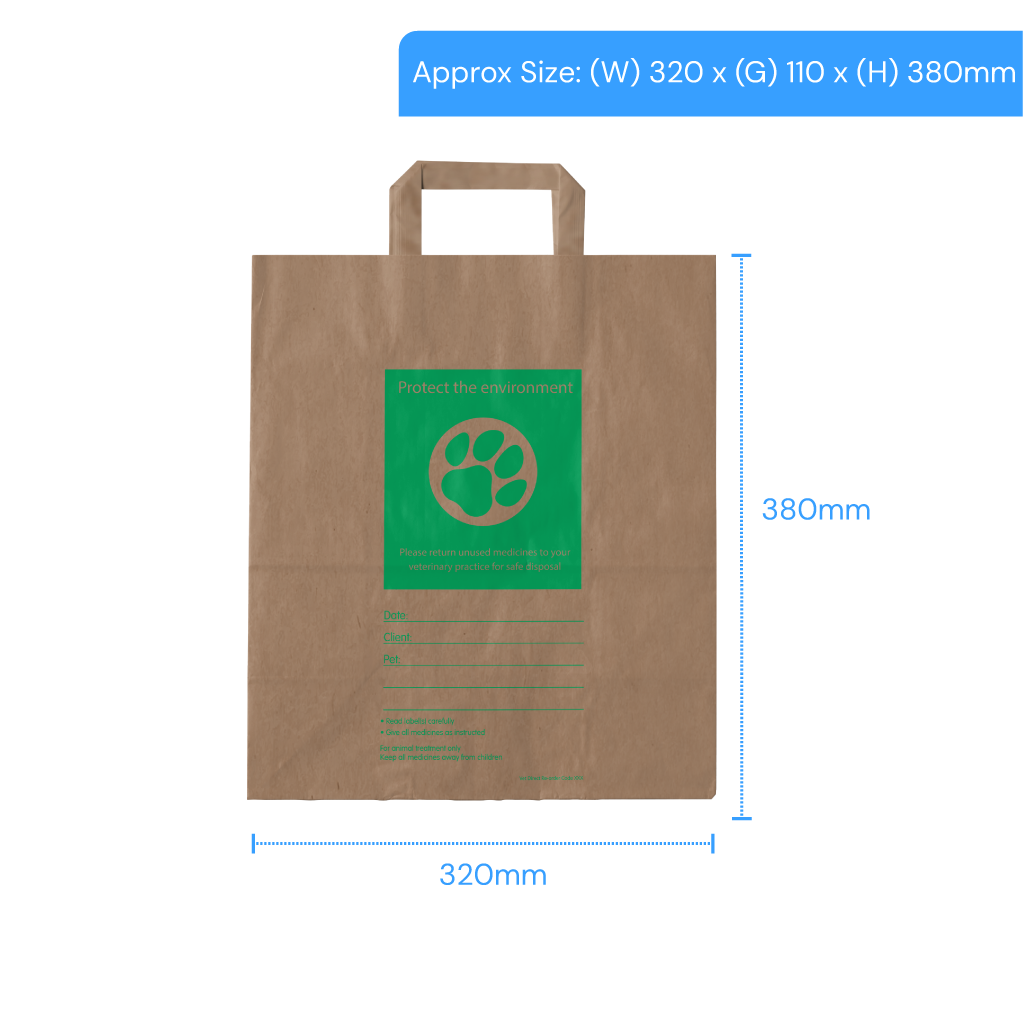Vet Direct Brown Paper Carrier - Large