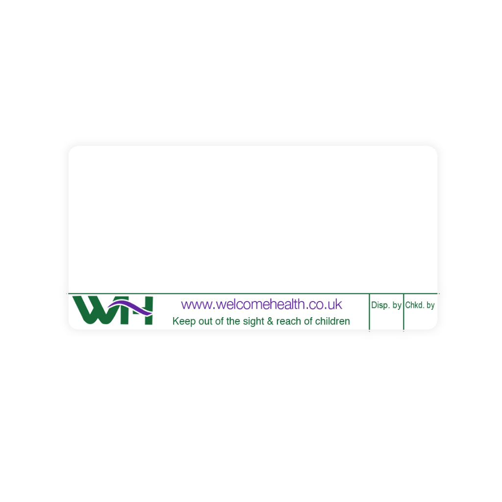 [EMT866] Welcome Health Pharmacy Labels