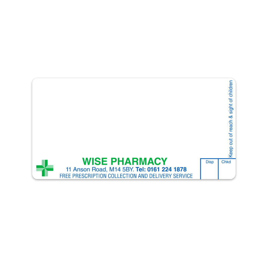 Wise Group Anson Road Pharmacy Labels