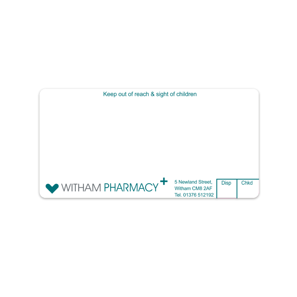 [AZEMT4029] Ascent Group   Witham Pharmacy Labels