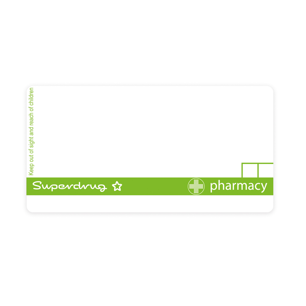 [EMT997] Superdrug Labels - 72x36mm (Pack of 48)