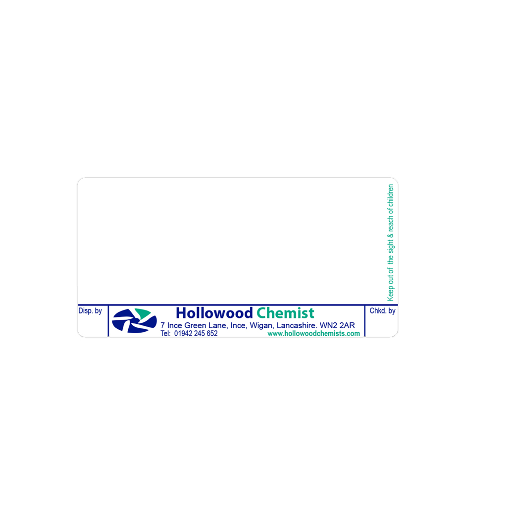 [EMT532] Ince Green Pharmacy Labels Hollowood 