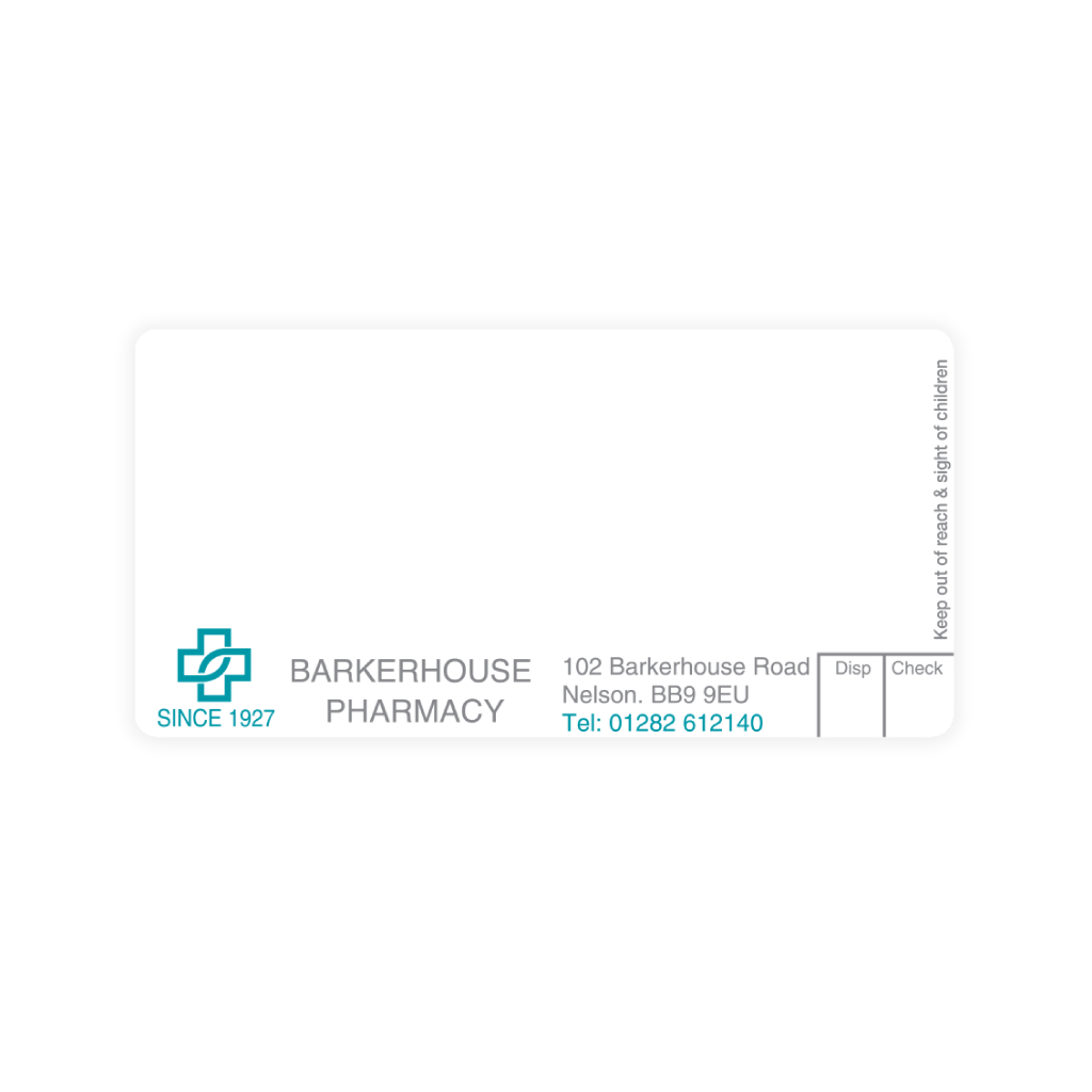[EMT4700] Barker House Pharmacy Labels
