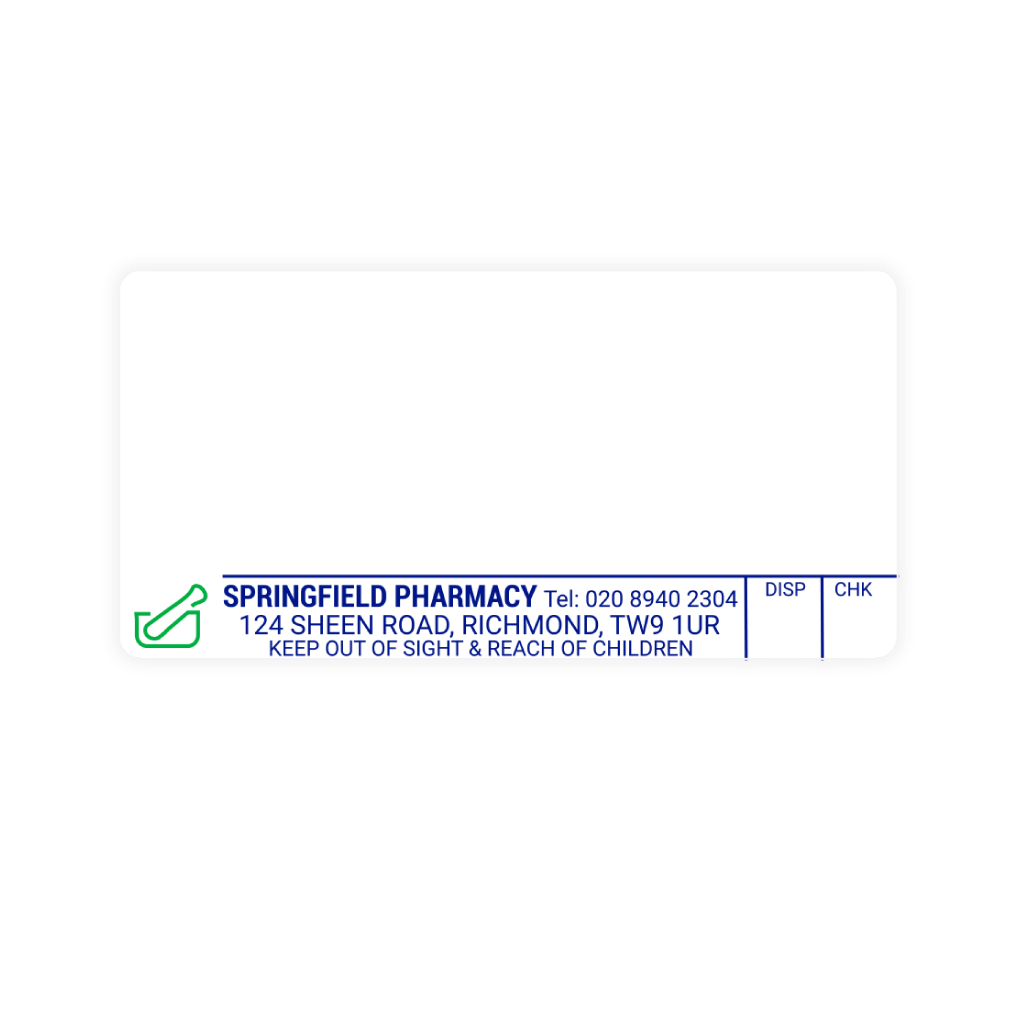 [EMT4708] Springfield Pharmacy (Richmond) Labels