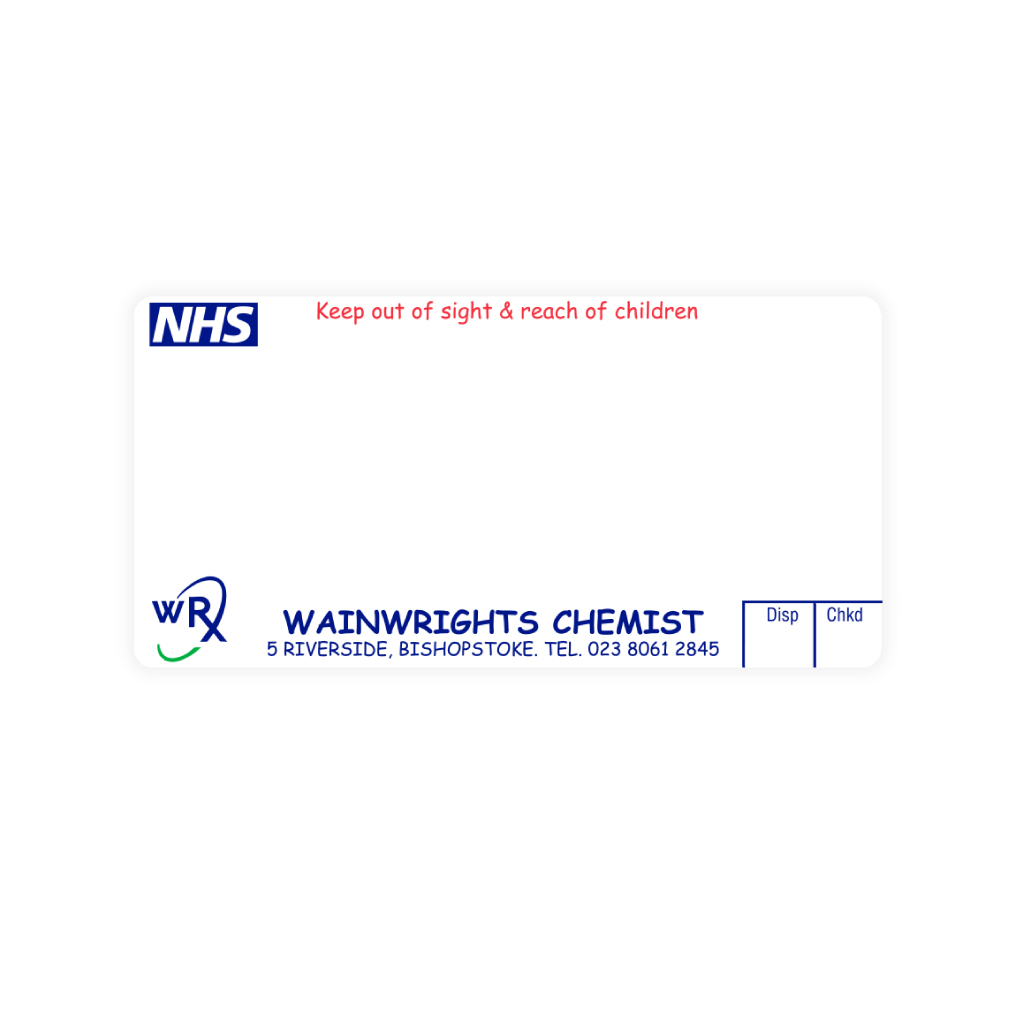 [EMT4626] Wainwrights Chemist Dispensing Labels