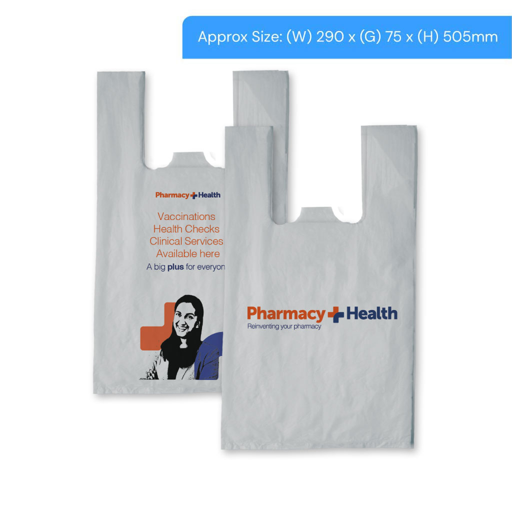 [PHD8] Pharmacy Health D8 Carrier Bags