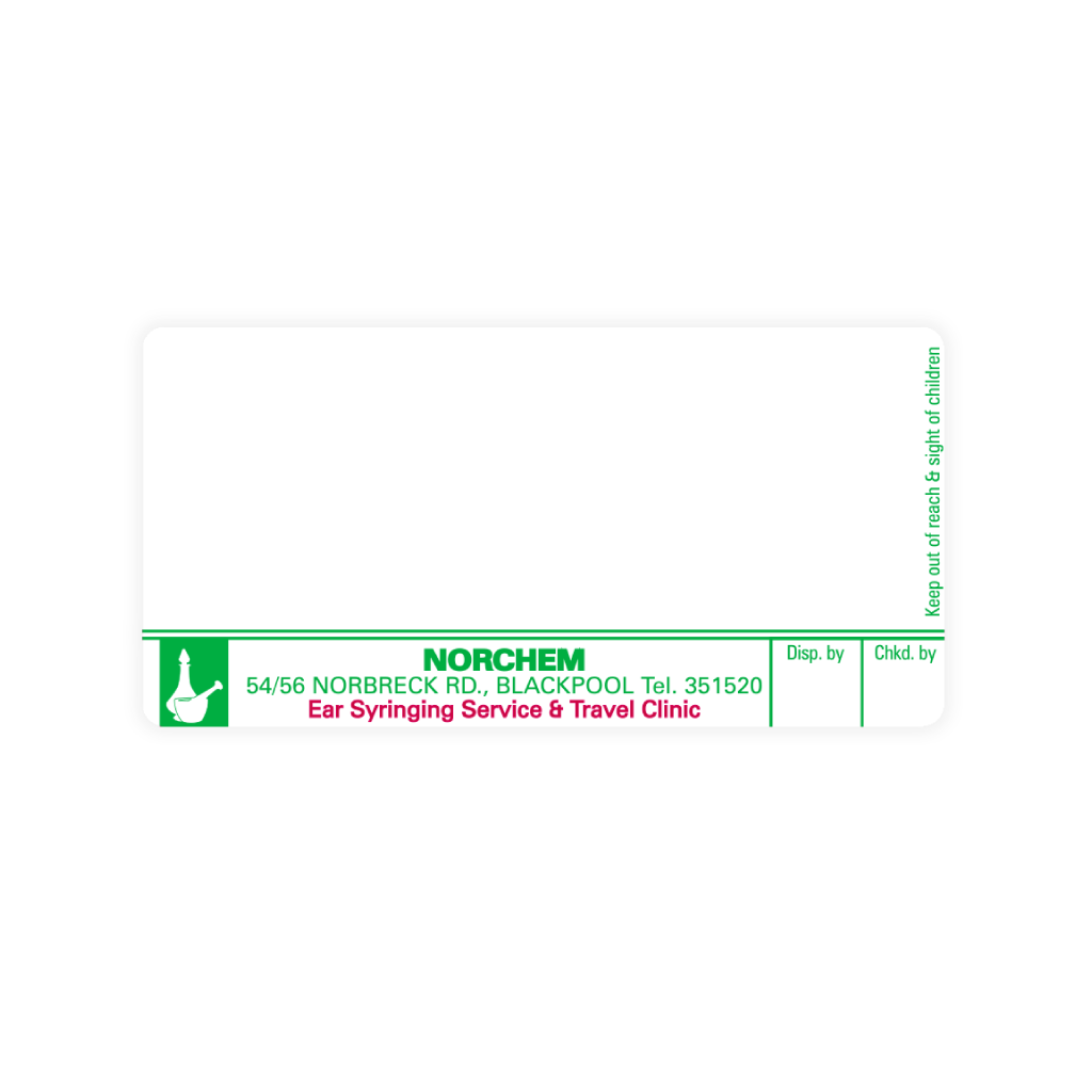 Norchem Pharmacy Labels
