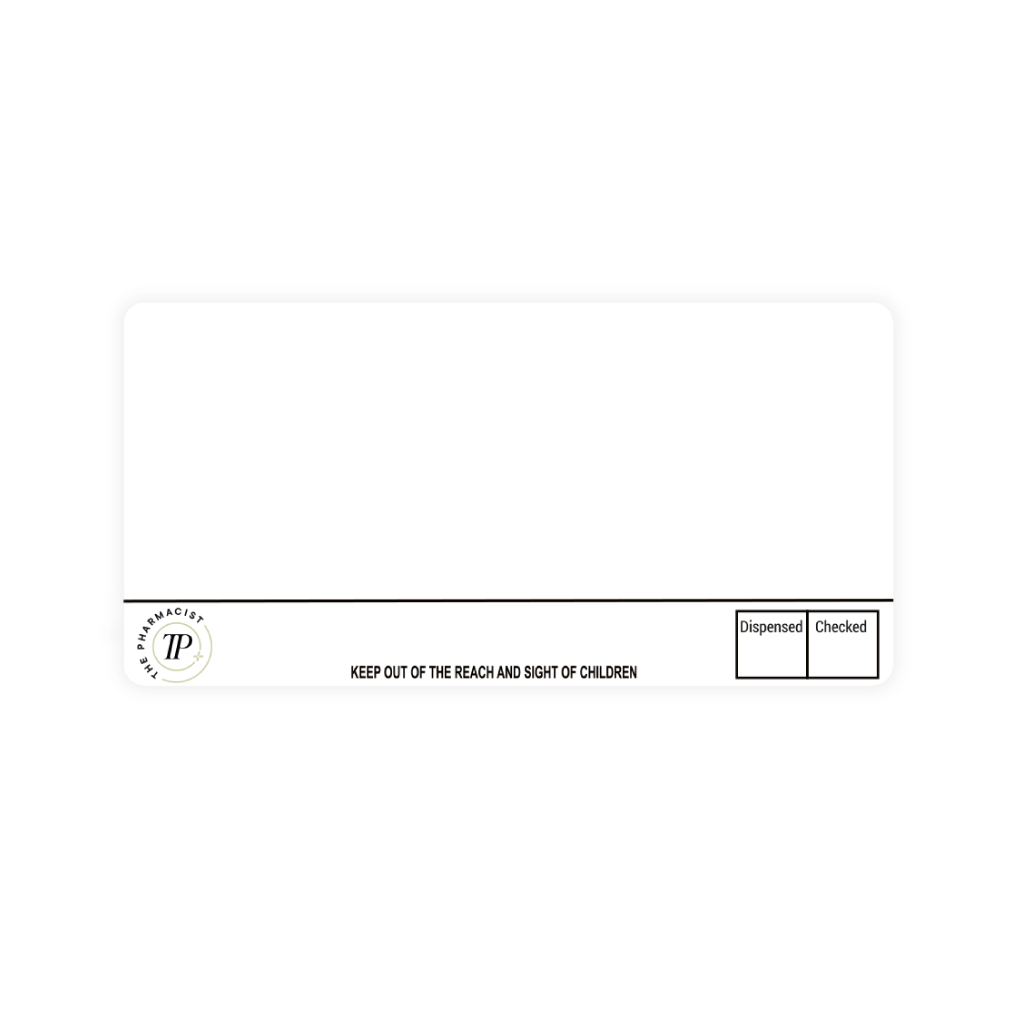 [EMT4734] The Pharmacist Labels (Eco) Code 
