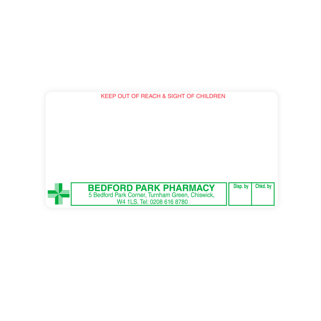 [EMT4735] Bedford Park Pharmacy Labels 