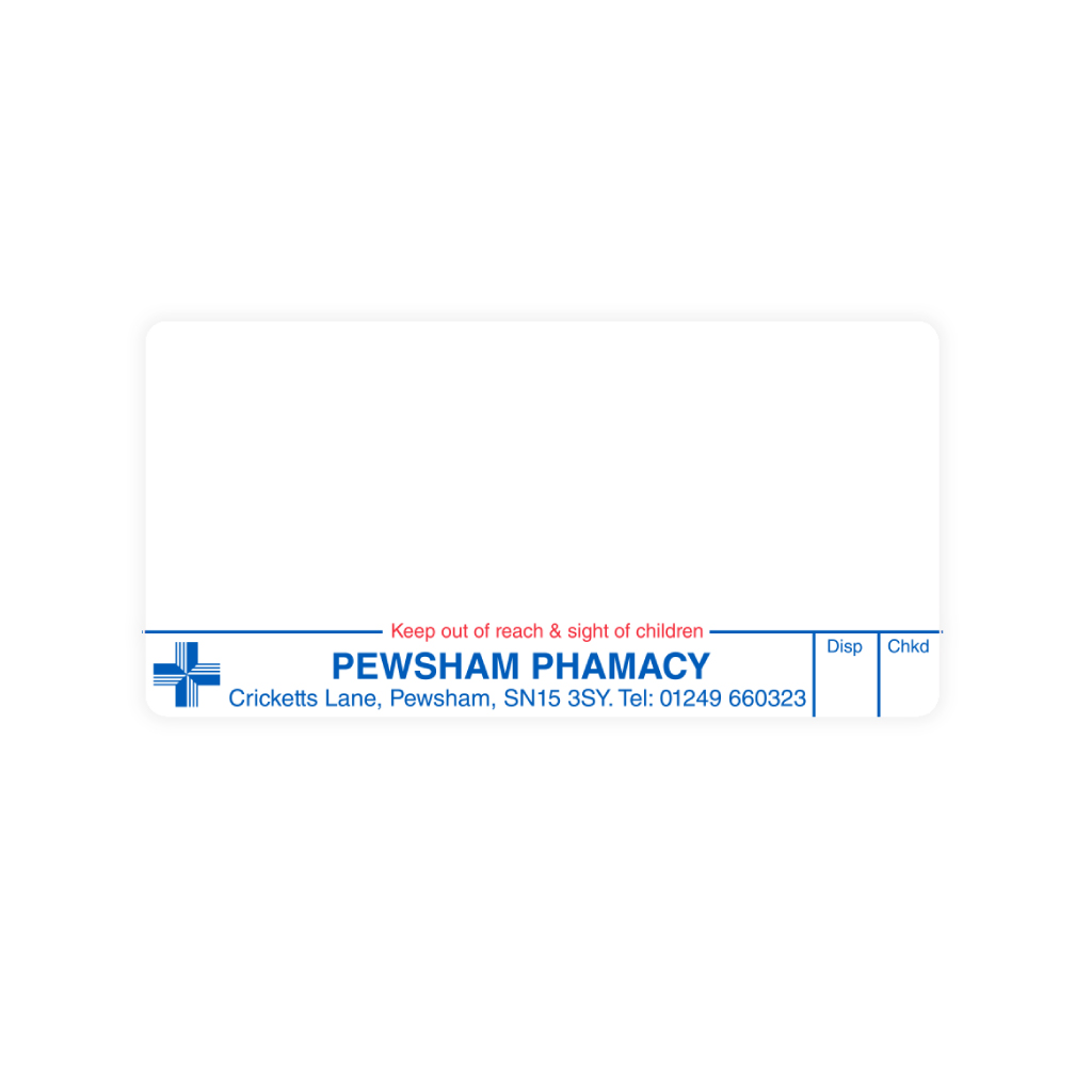 [EMT4741] Pewsham Pharmacy Labels