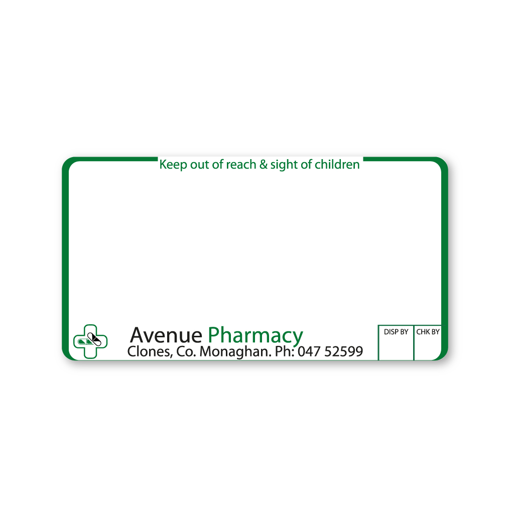 [EMTLS4772] Avenue Pharmacy Liam Skelly Labels 