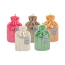 Faux Fur Hot Water Bottle Assorted Colours 