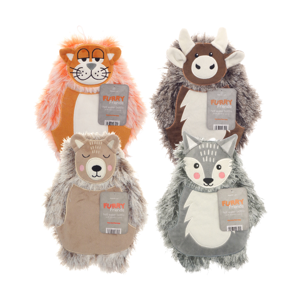 Furry Friends Novelty Hot Water Bottle