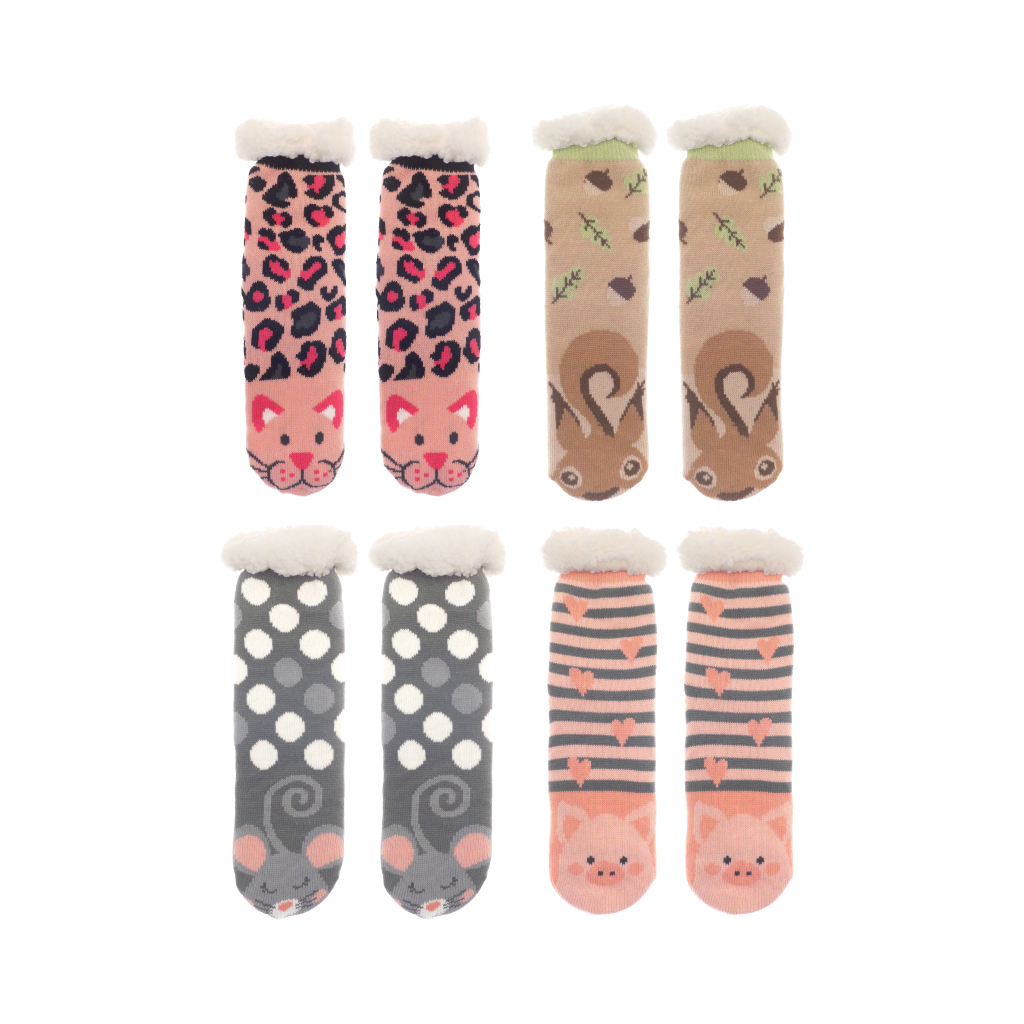 Slipper Socks Animal  