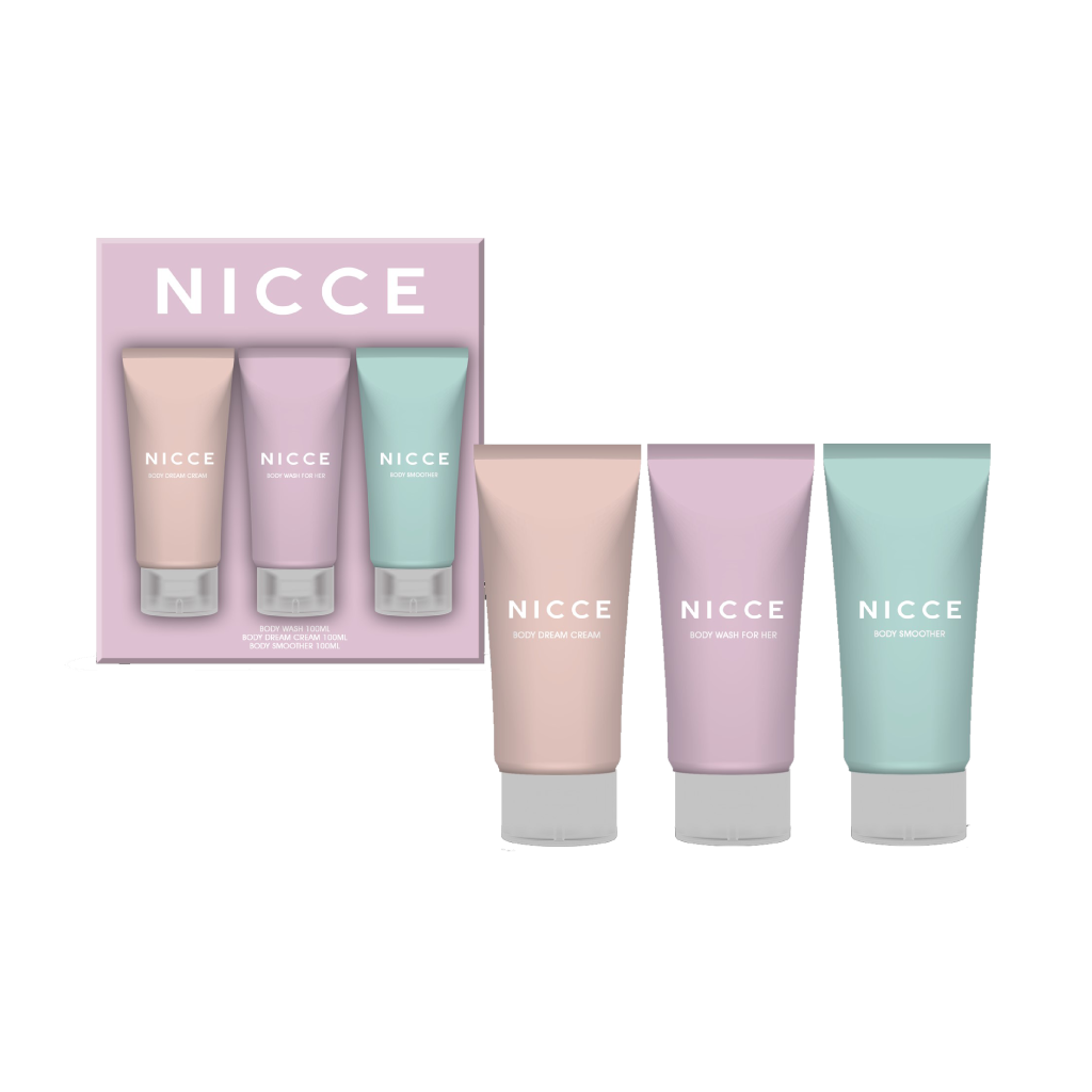NICCE Body Wash, Body Lotion and Body Scrub 