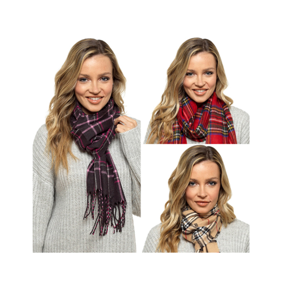 Ladies Checked Scarf 