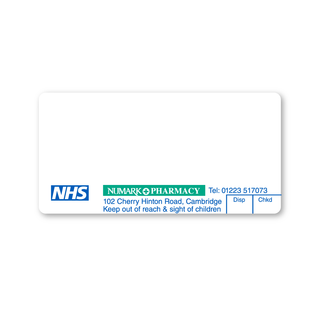 Numark (Cherry Hinton Road) Pharmacy Labels